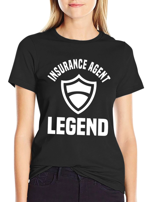 Insurance Agent Legend Black Graphic Tee