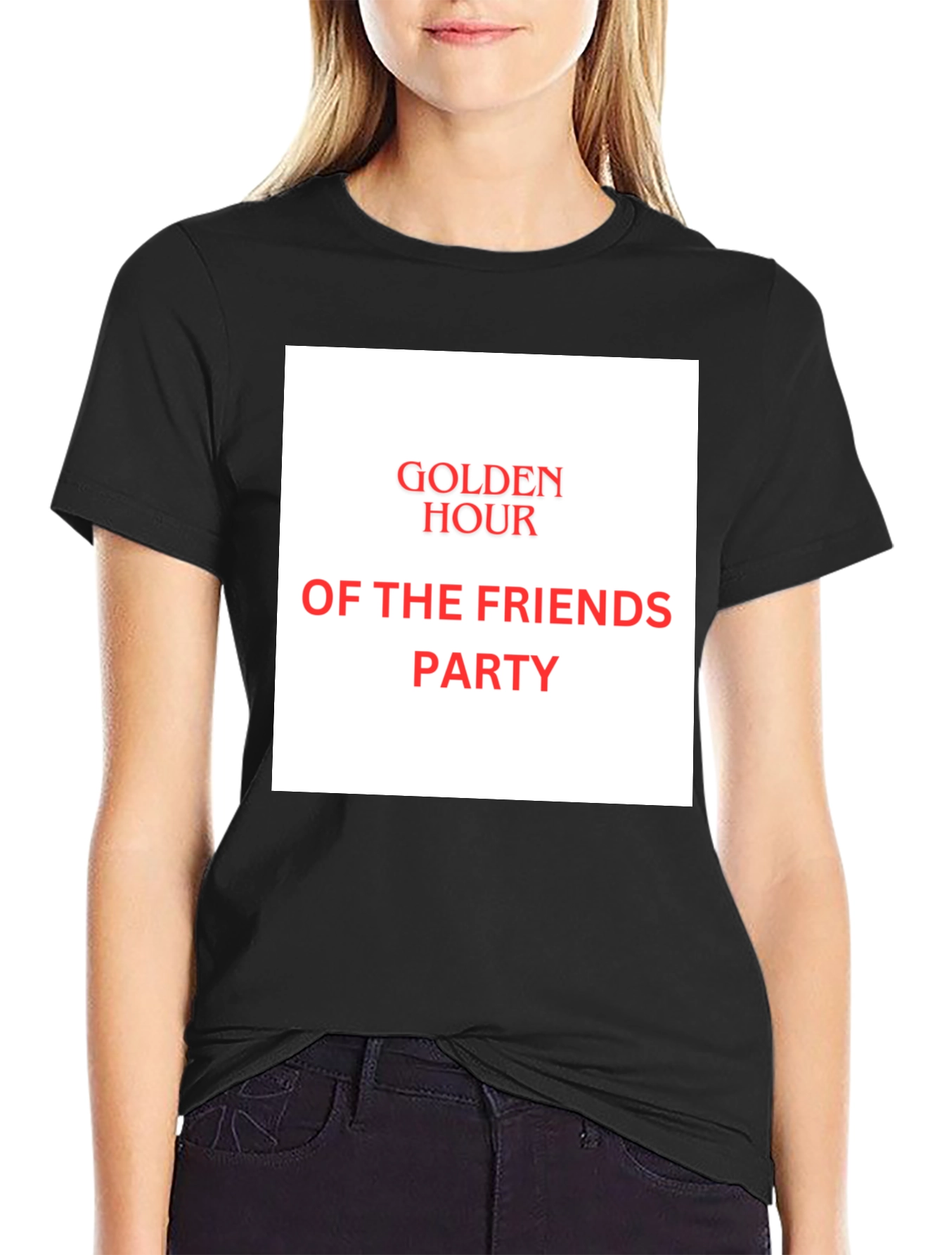 Golden Hour Friends Party Tee