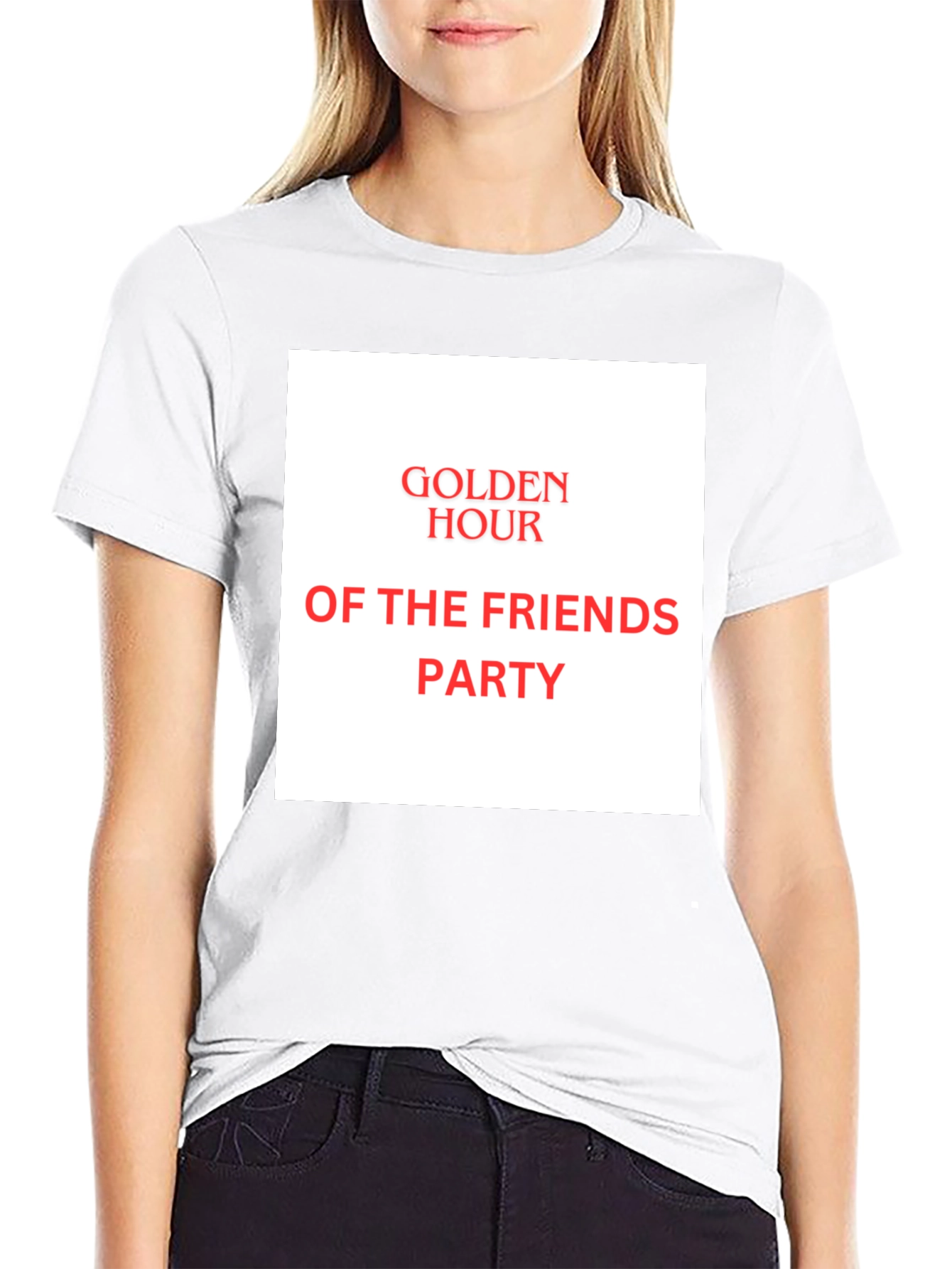 Golden Hour Friends Party Tee