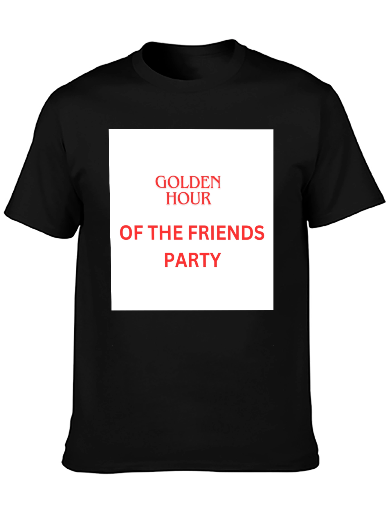 Golden Hour Friends Party Tee