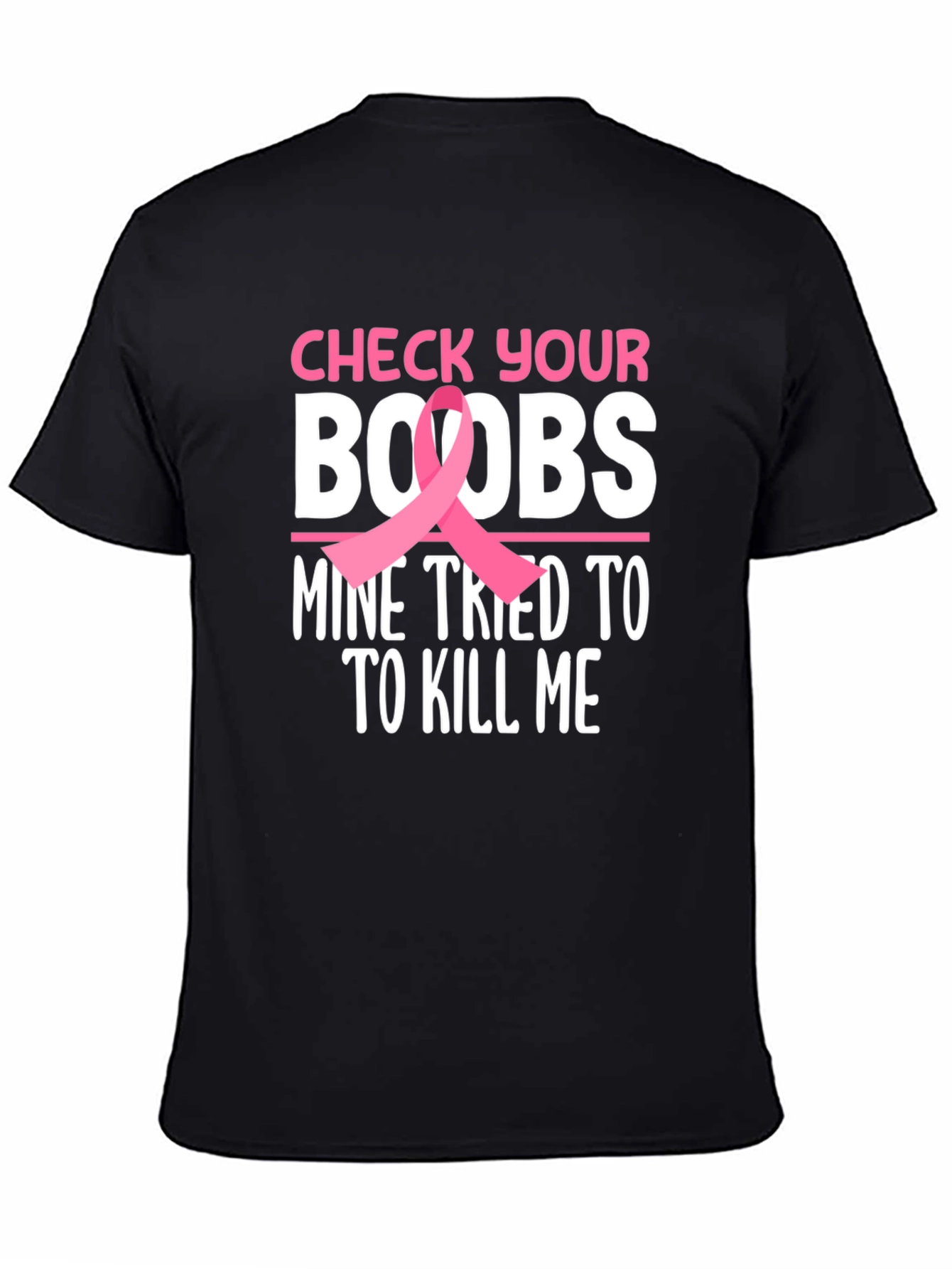 Check Your Boobs T-Shirt Cancer Awareness Tee