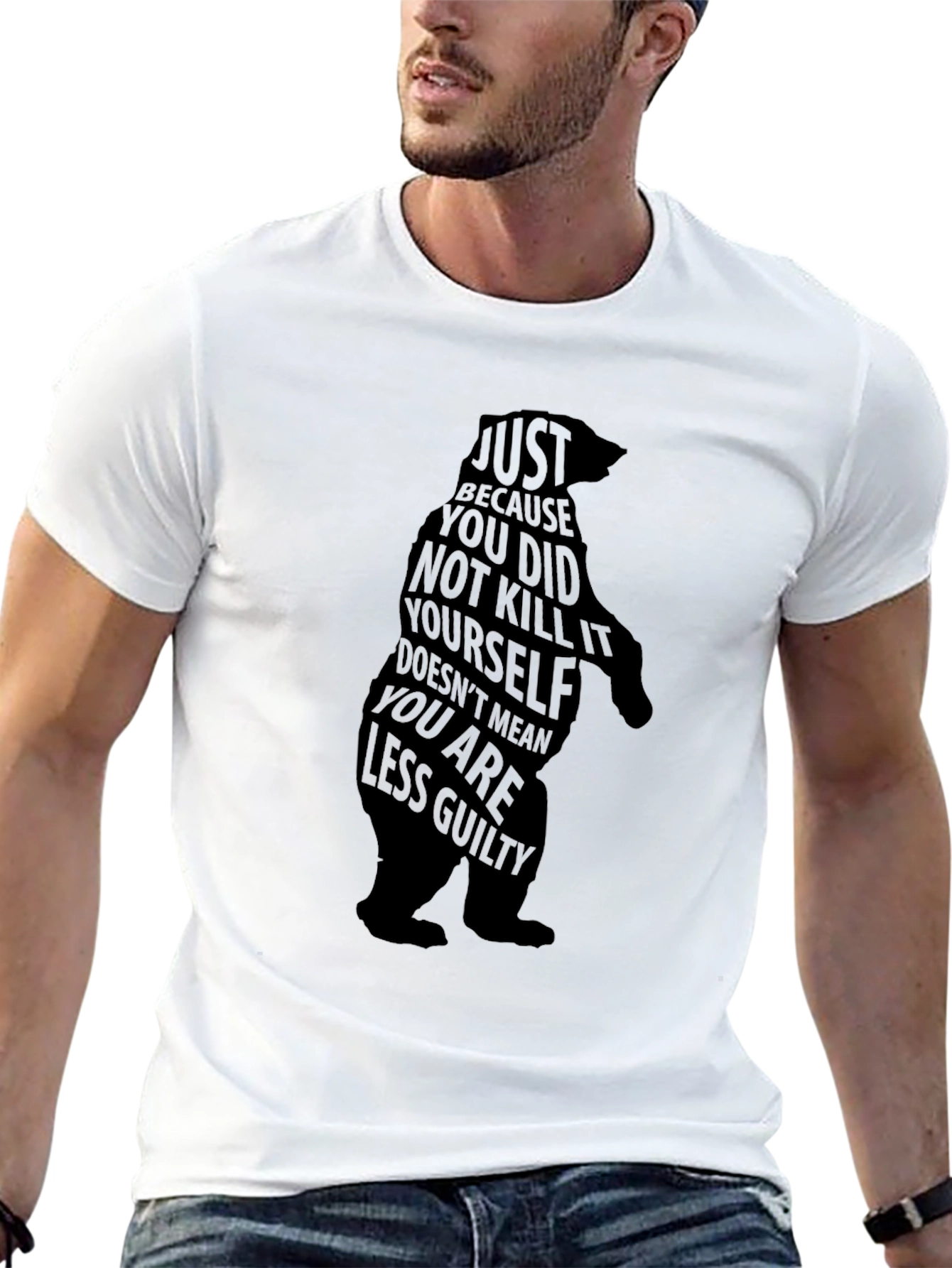 Guilty Bear Black Graphic T-Shirt