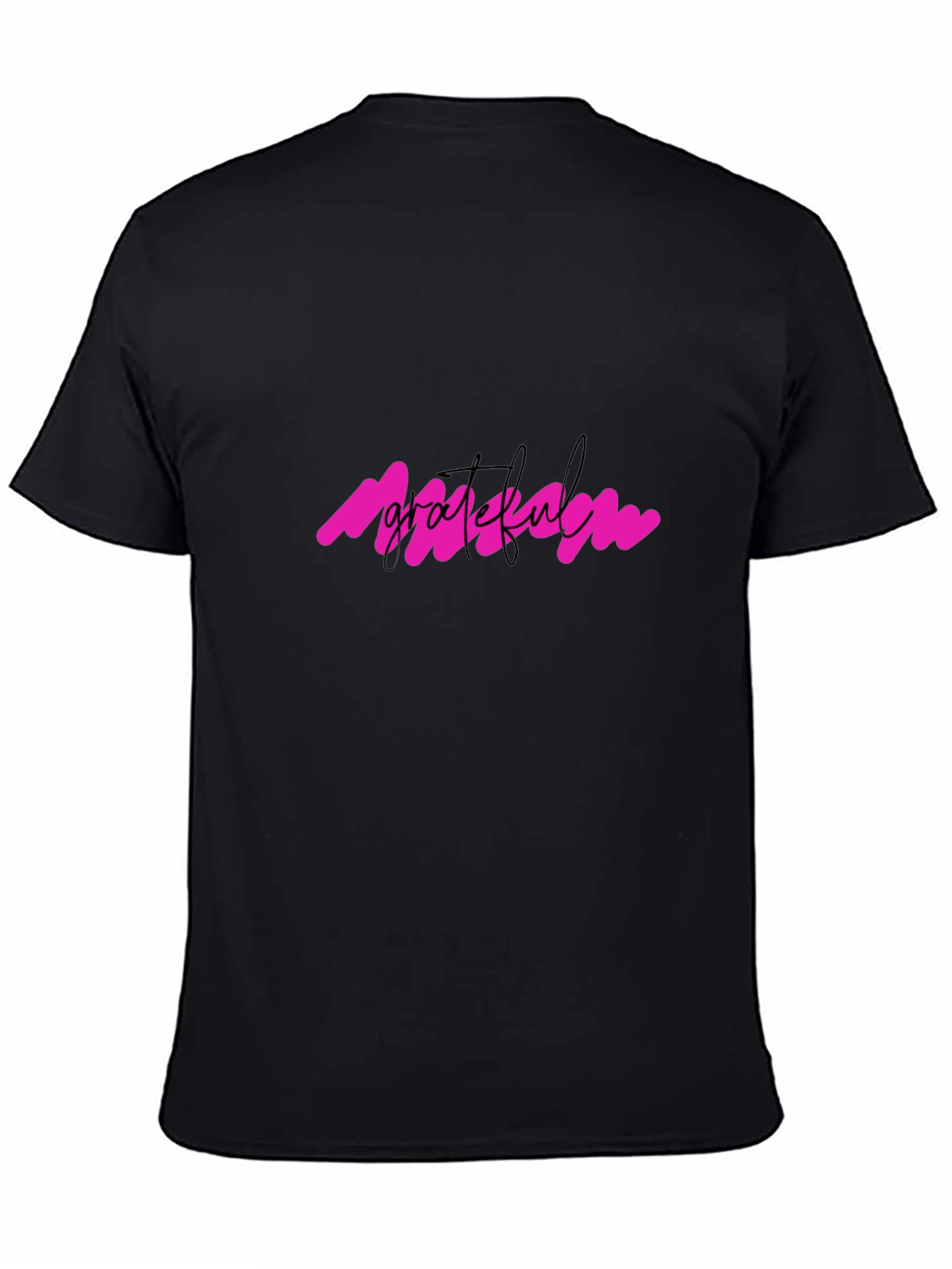 Grateful Graphic Tee - Black Crew Neck