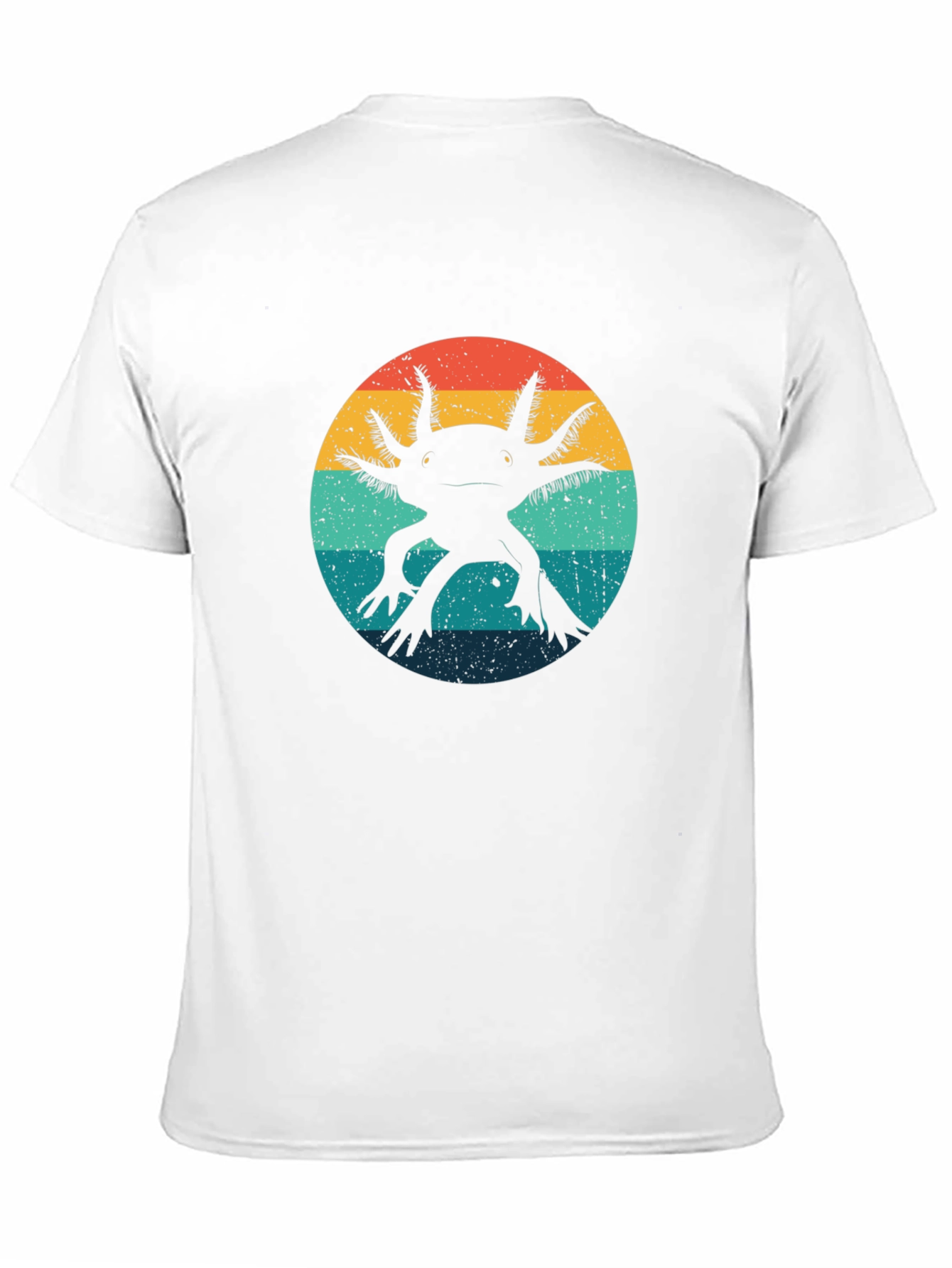 Retro Axolotl Graphic Tee - Black