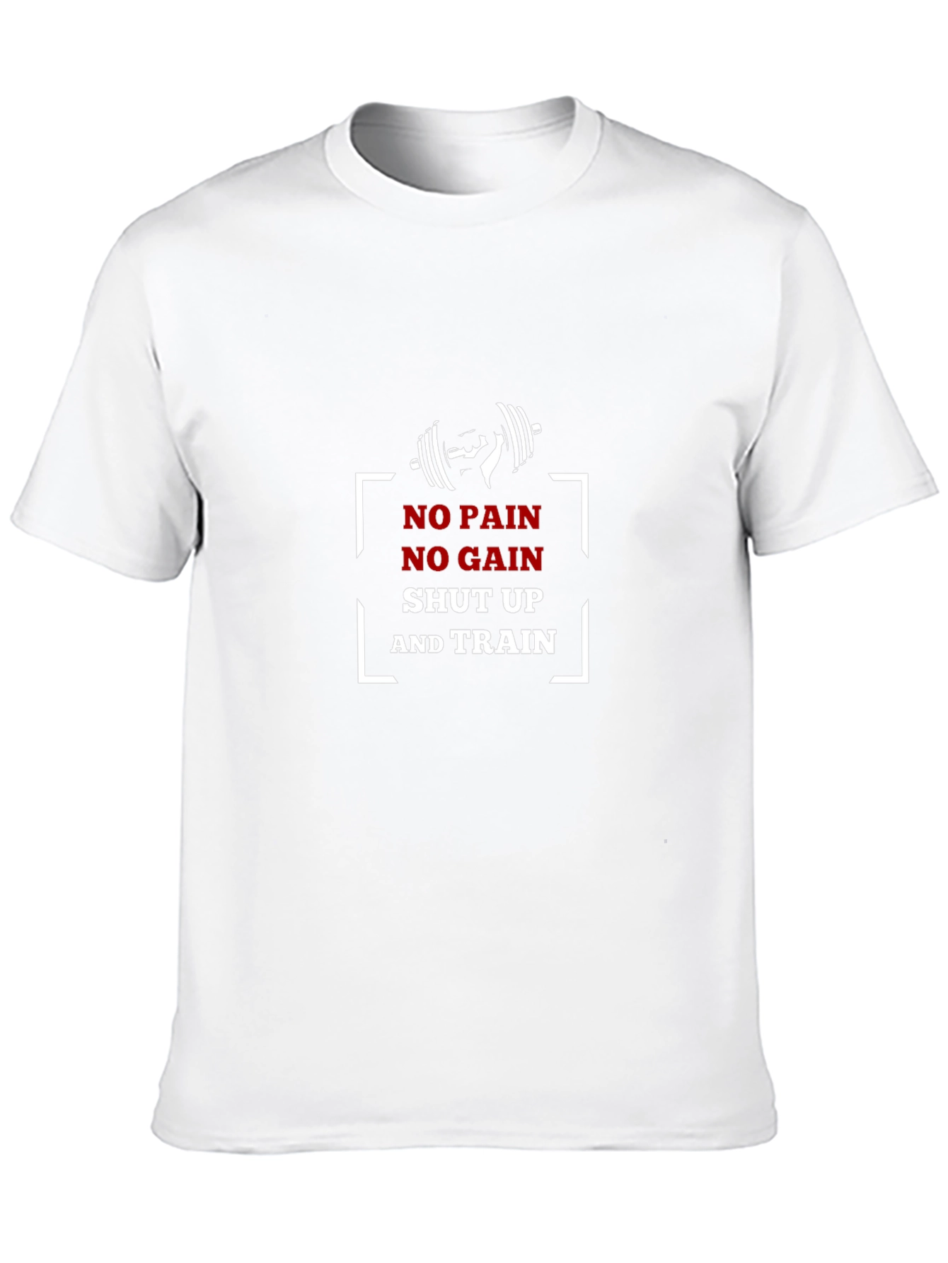 No Pain No Gain Black Graphic T-Shirt