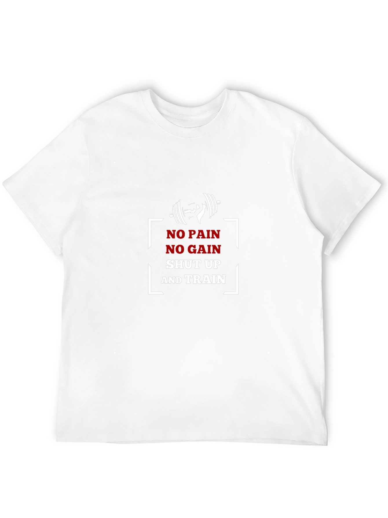 No Pain No Gain Black Graphic T-Shirt