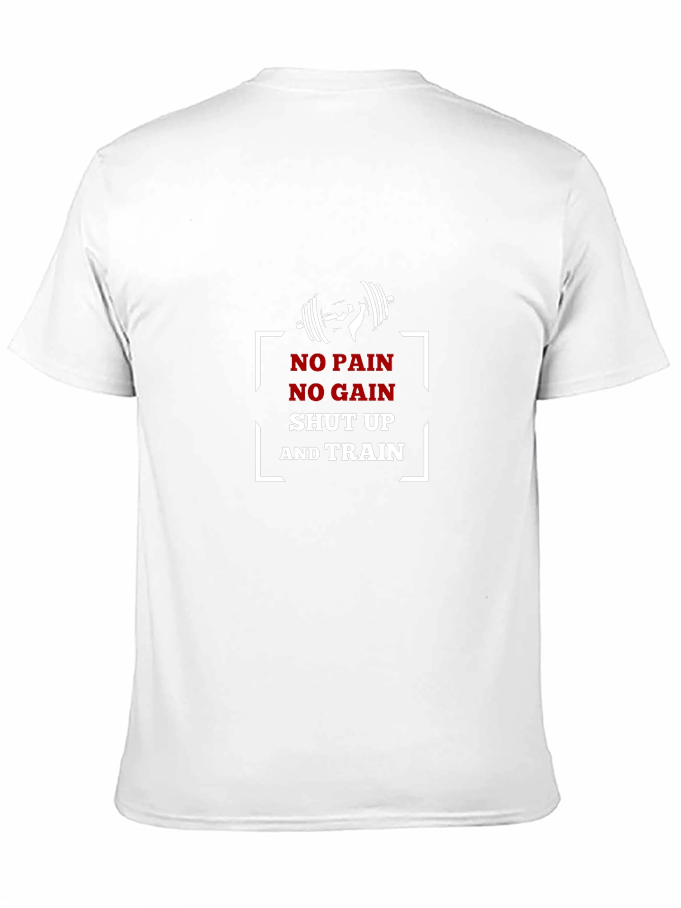 No Pain No Gain Black Graphic T-Shirt
