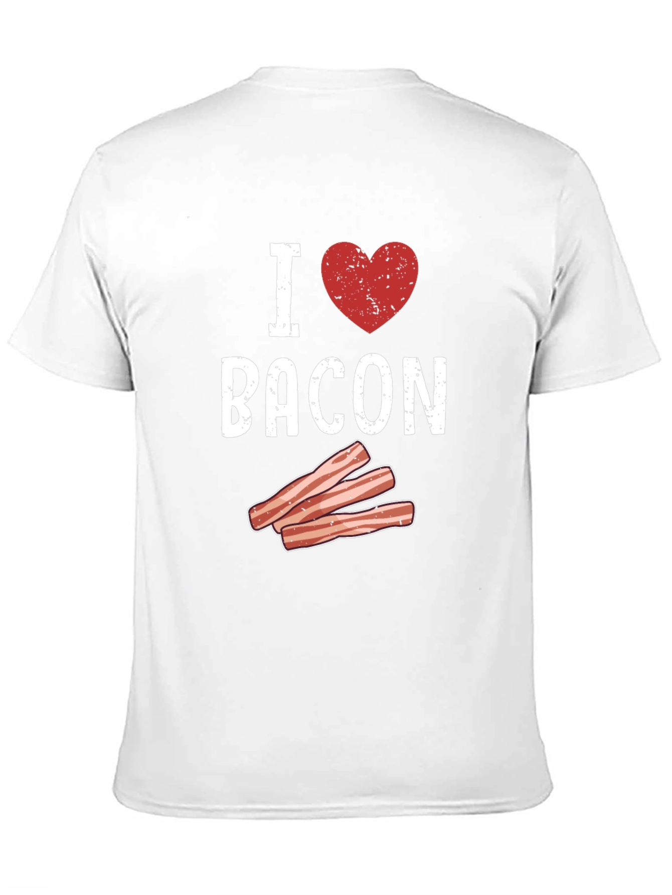 I Heart Bacon Graphic T-Shirt - Black