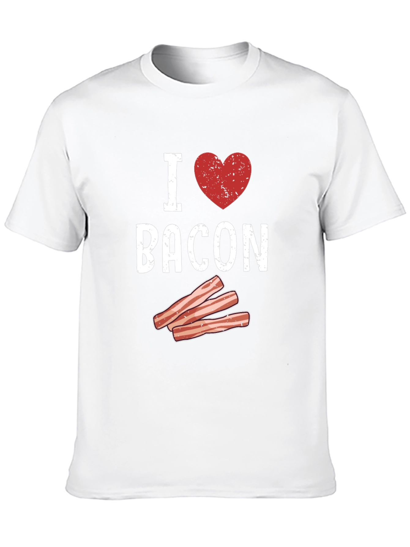 I Heart Bacon Graphic T-Shirt - Black