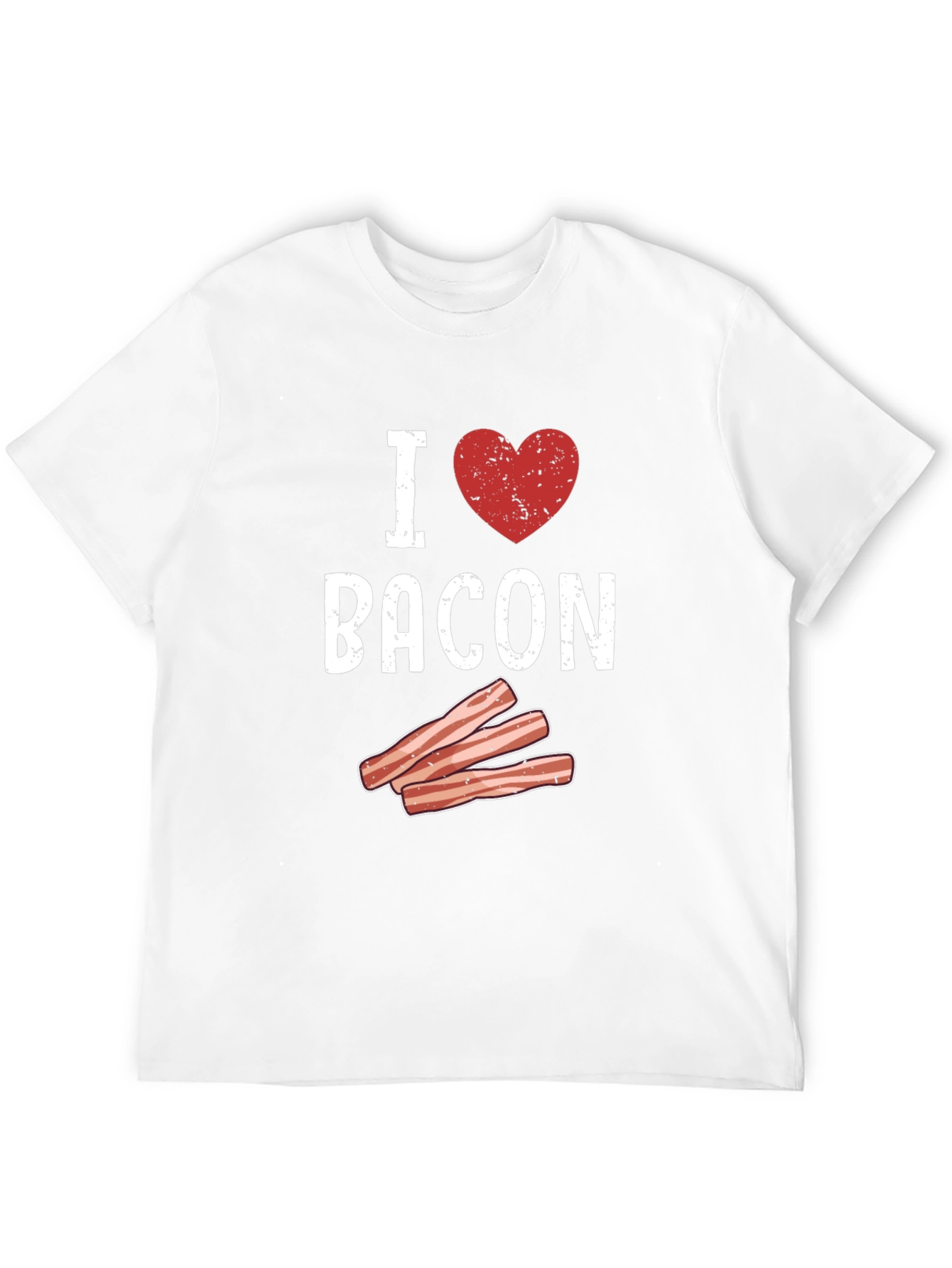 I Heart Bacon Graphic T-Shirt - Black
