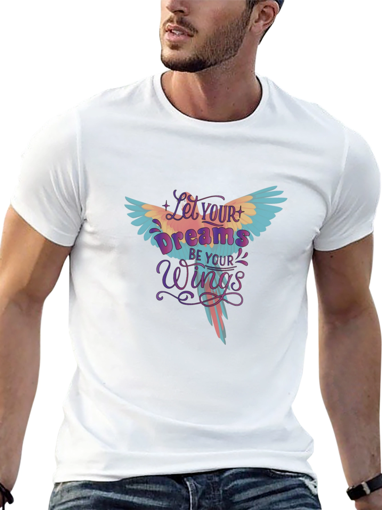 Dreams Wings Parrot Graphic Tee