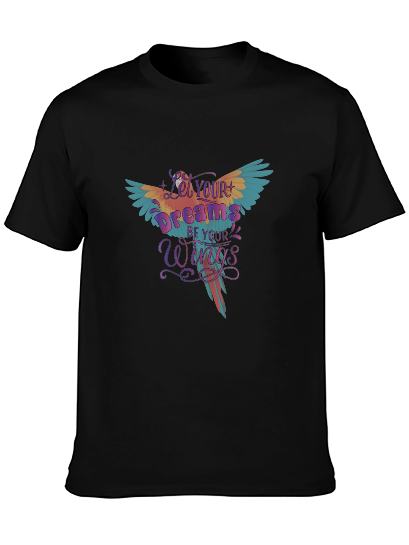 Dreams Wings Parrot Graphic Tee