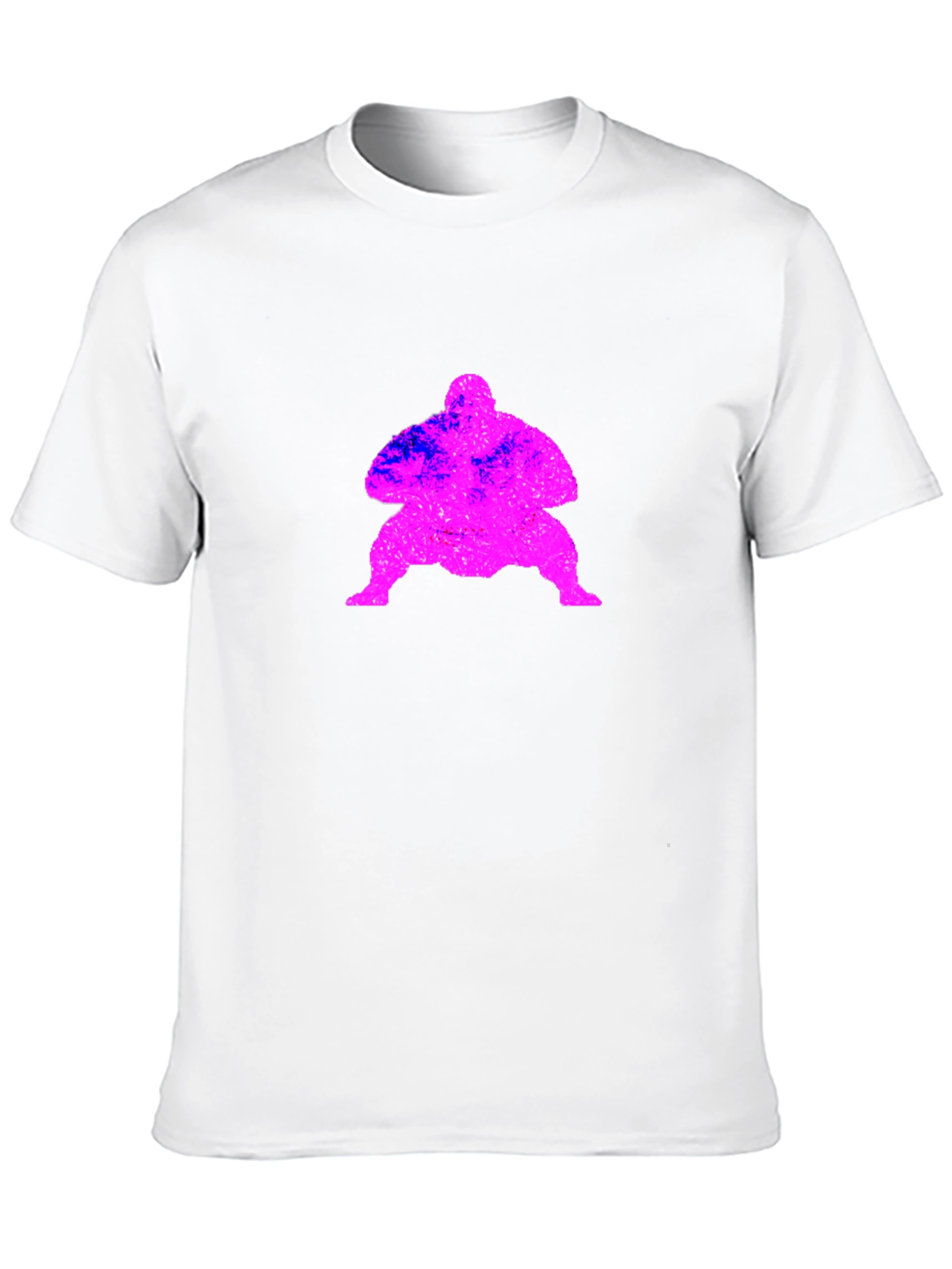 Sumo Wrestler Graphic T-Shirt - Black