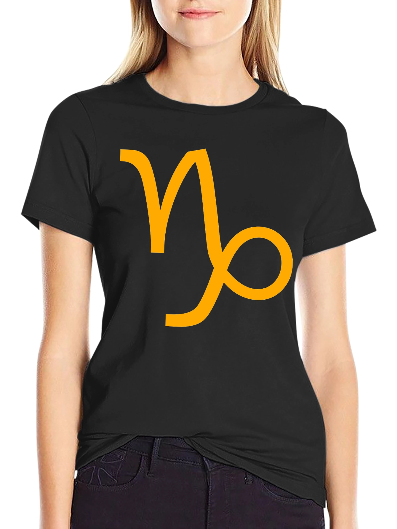Capricorn Zodiac Sign Black T-Shirt