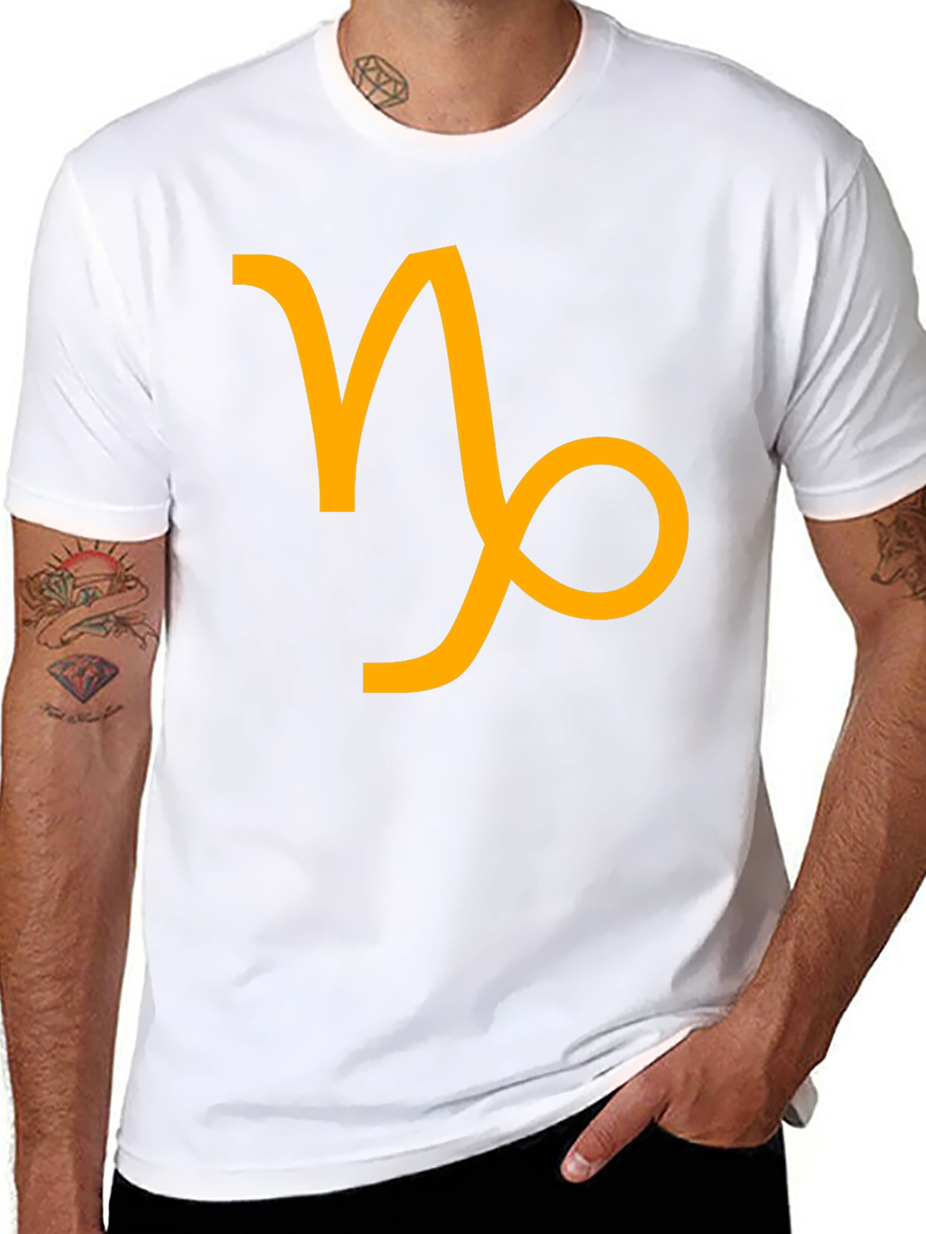 Capricorn Zodiac Sign Black T-Shirt