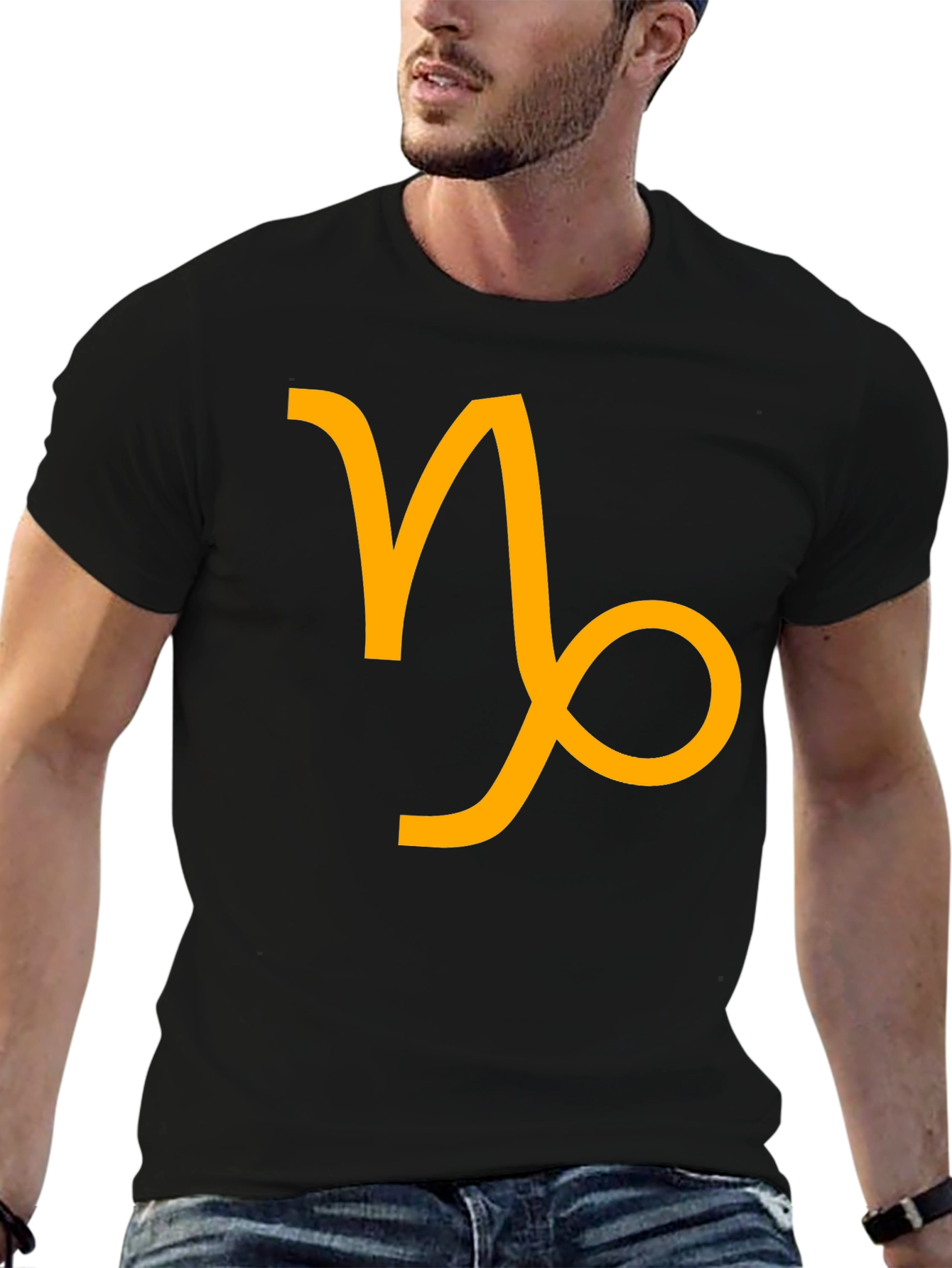 Capricorn Zodiac Sign Black T-Shirt