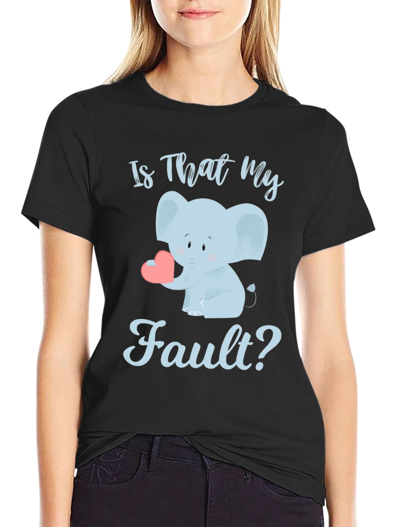 Is That My Fault? Cute Elephant Graphic Tee
