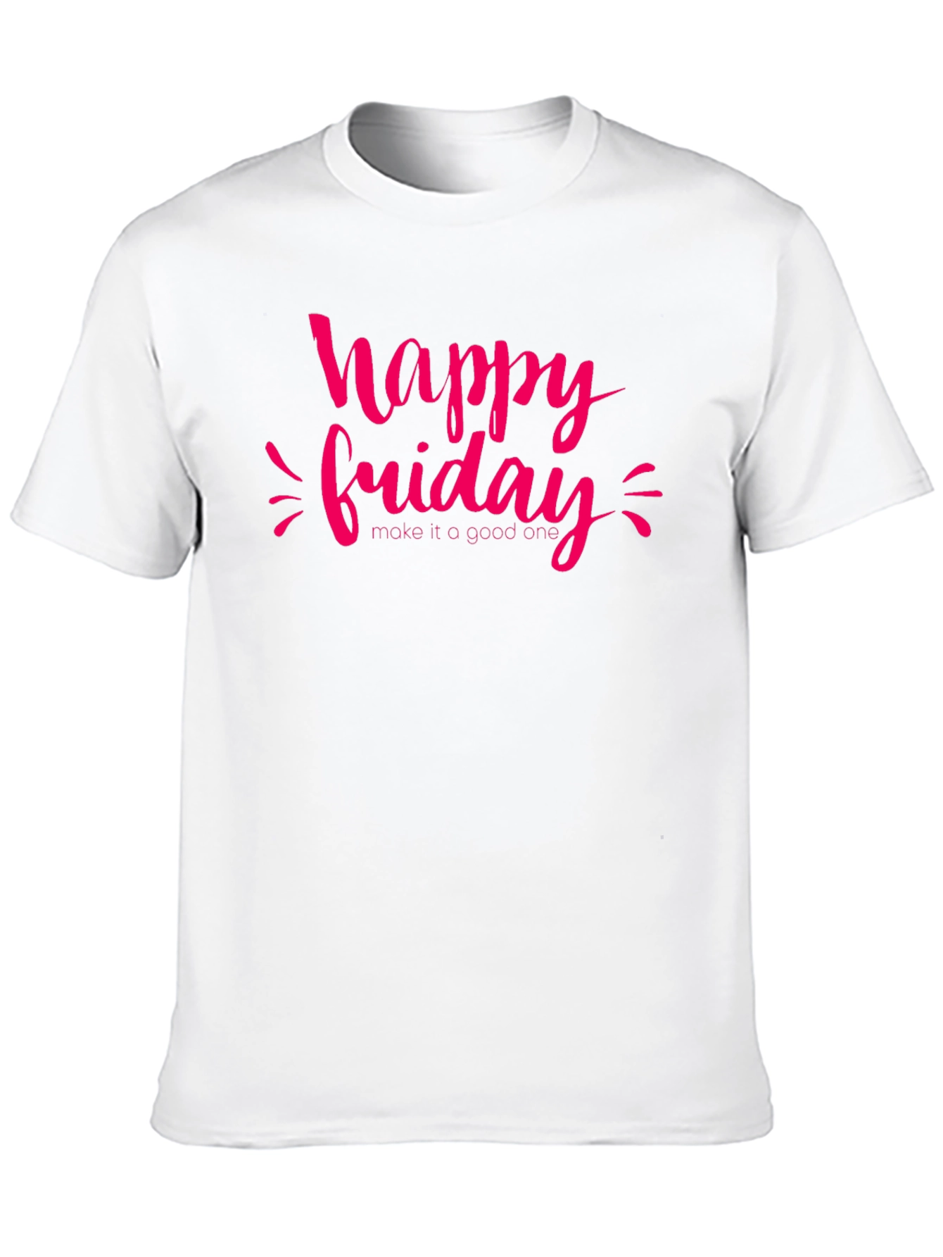 Happy Friday Graphic T-Shirt - Casual Black Tee