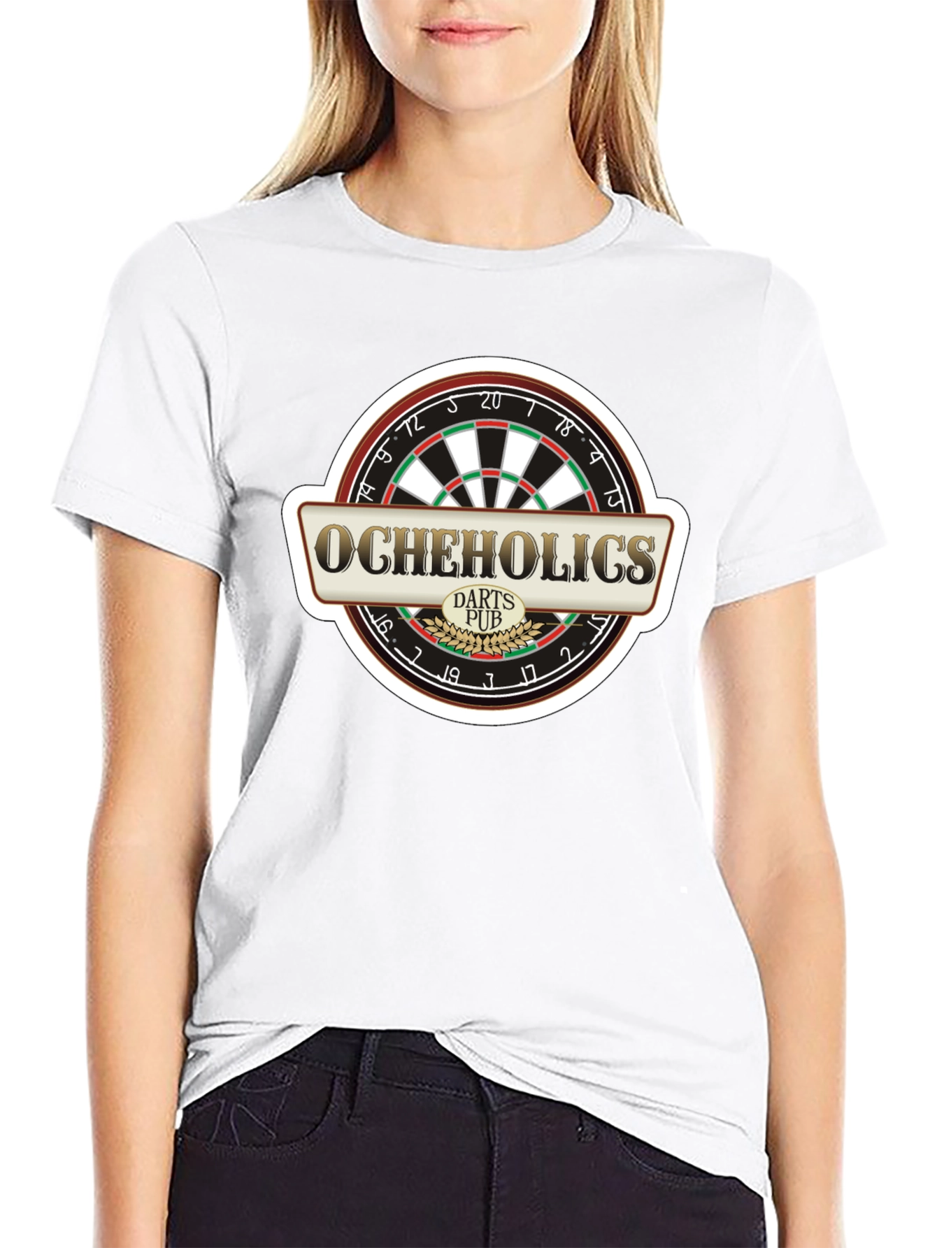 Ocheholics Darts Pub Black T-Shirt