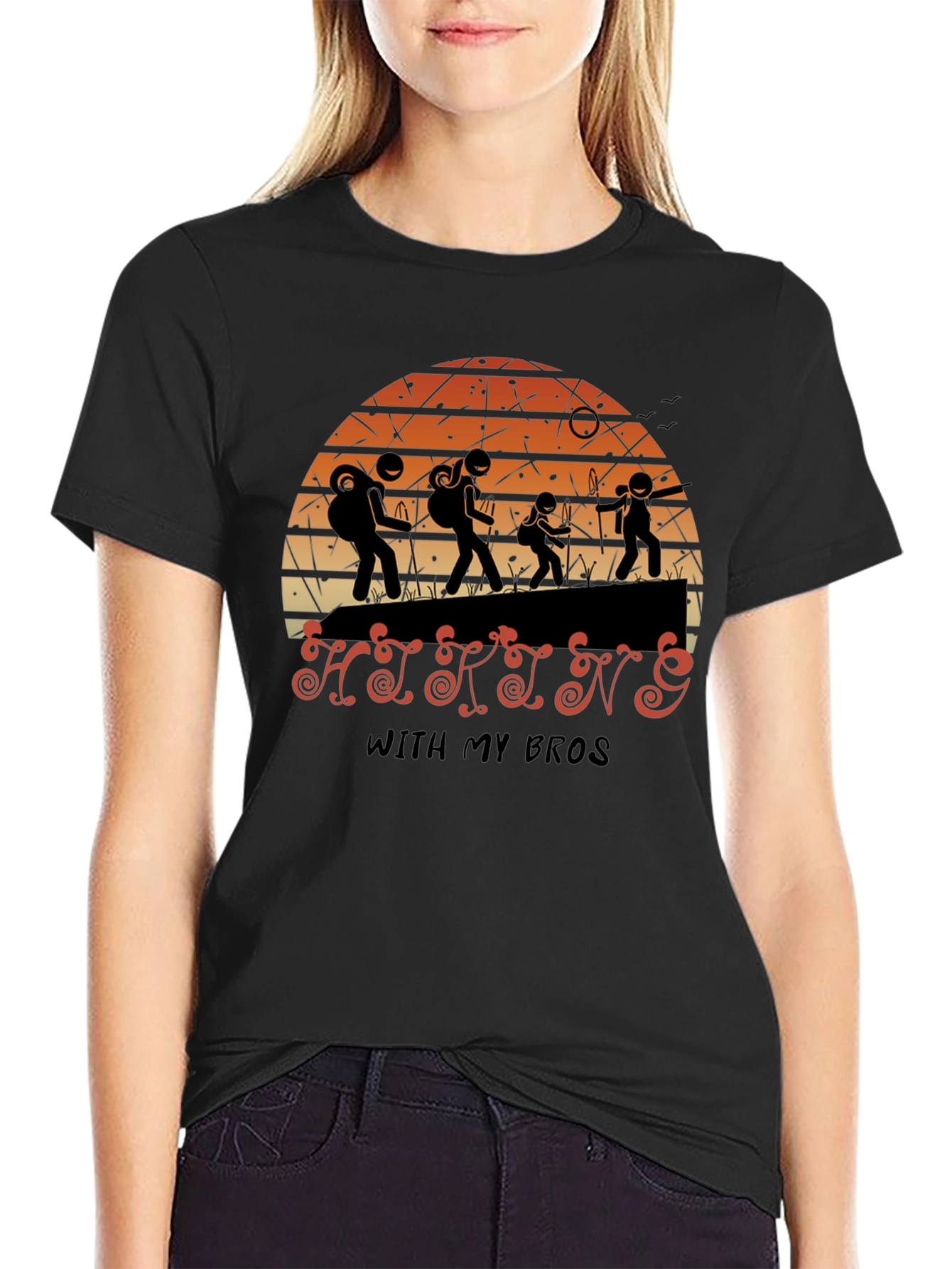 Hiking With My Bros Graphic T-Shirt