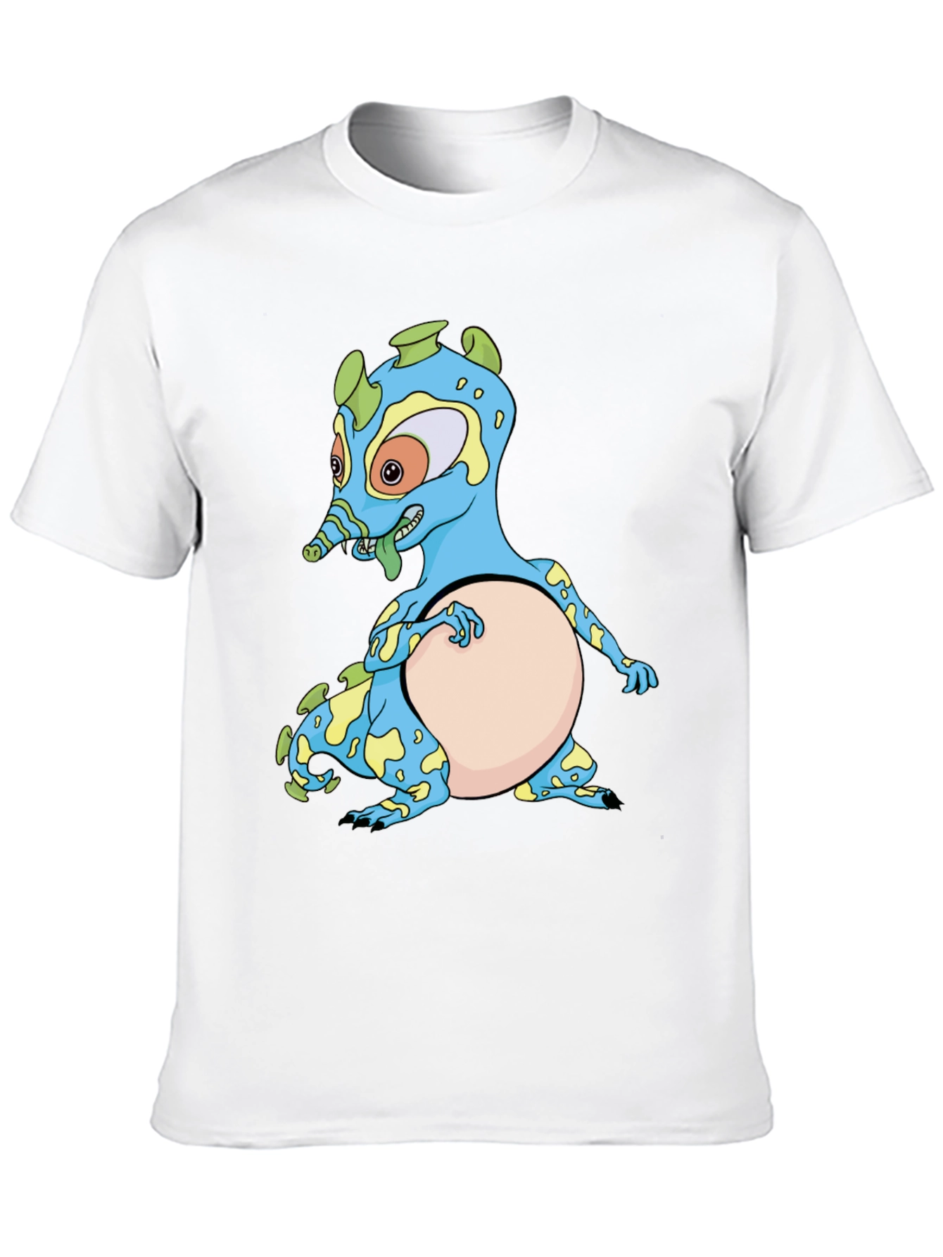 Cartoon Creature Black T-Shirt
