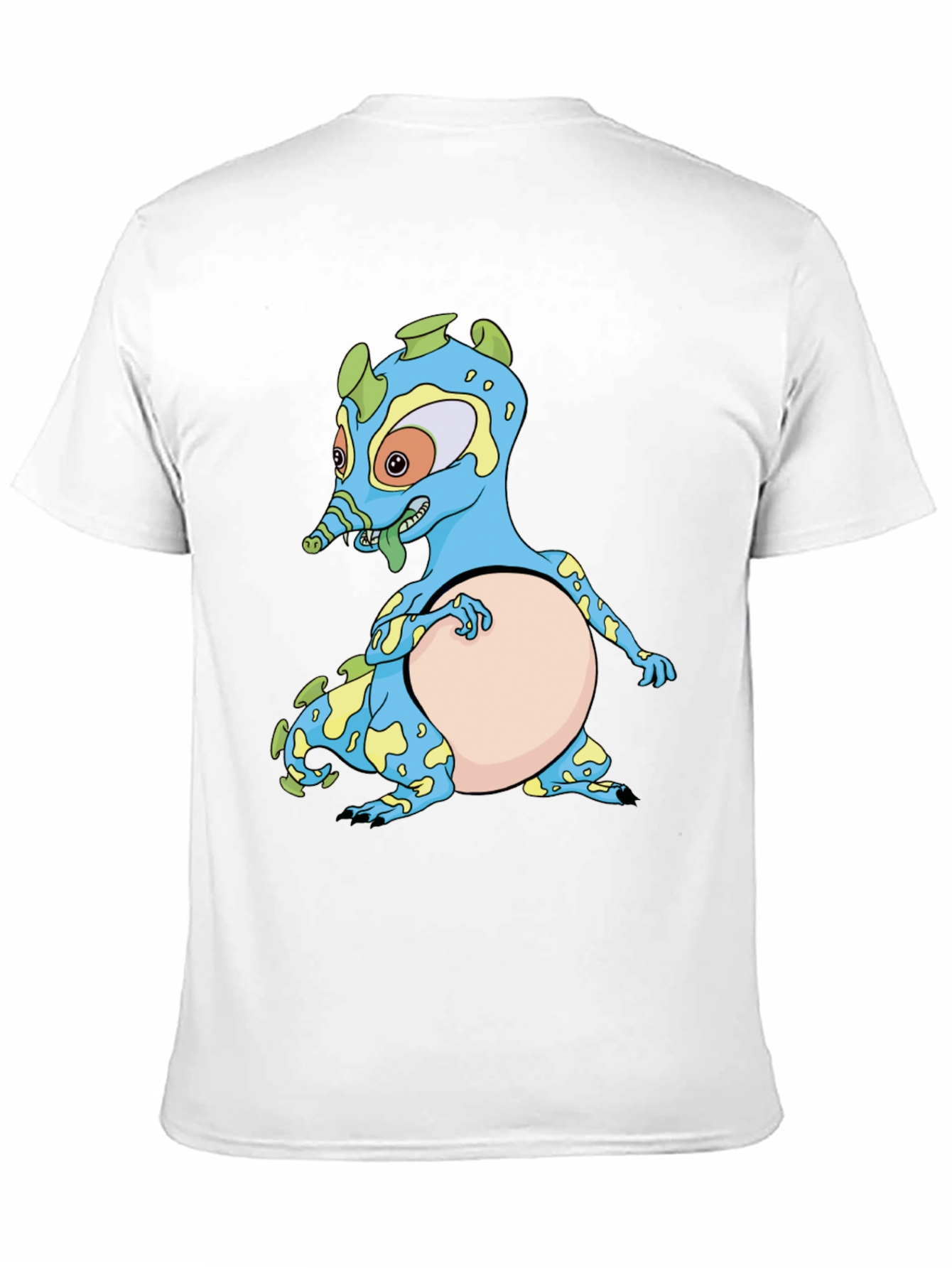 Cartoon Creature Black T-Shirt