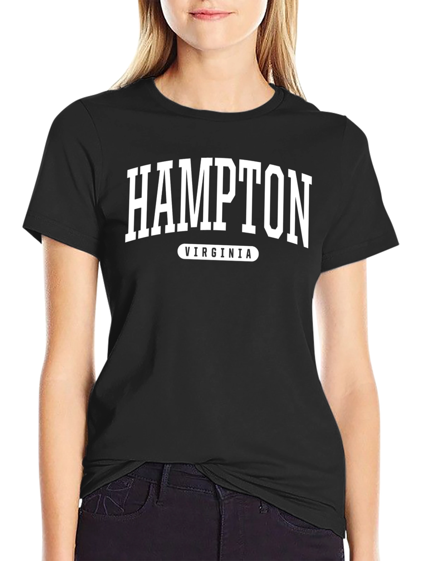 Hampton Virginia T-Shirt Black