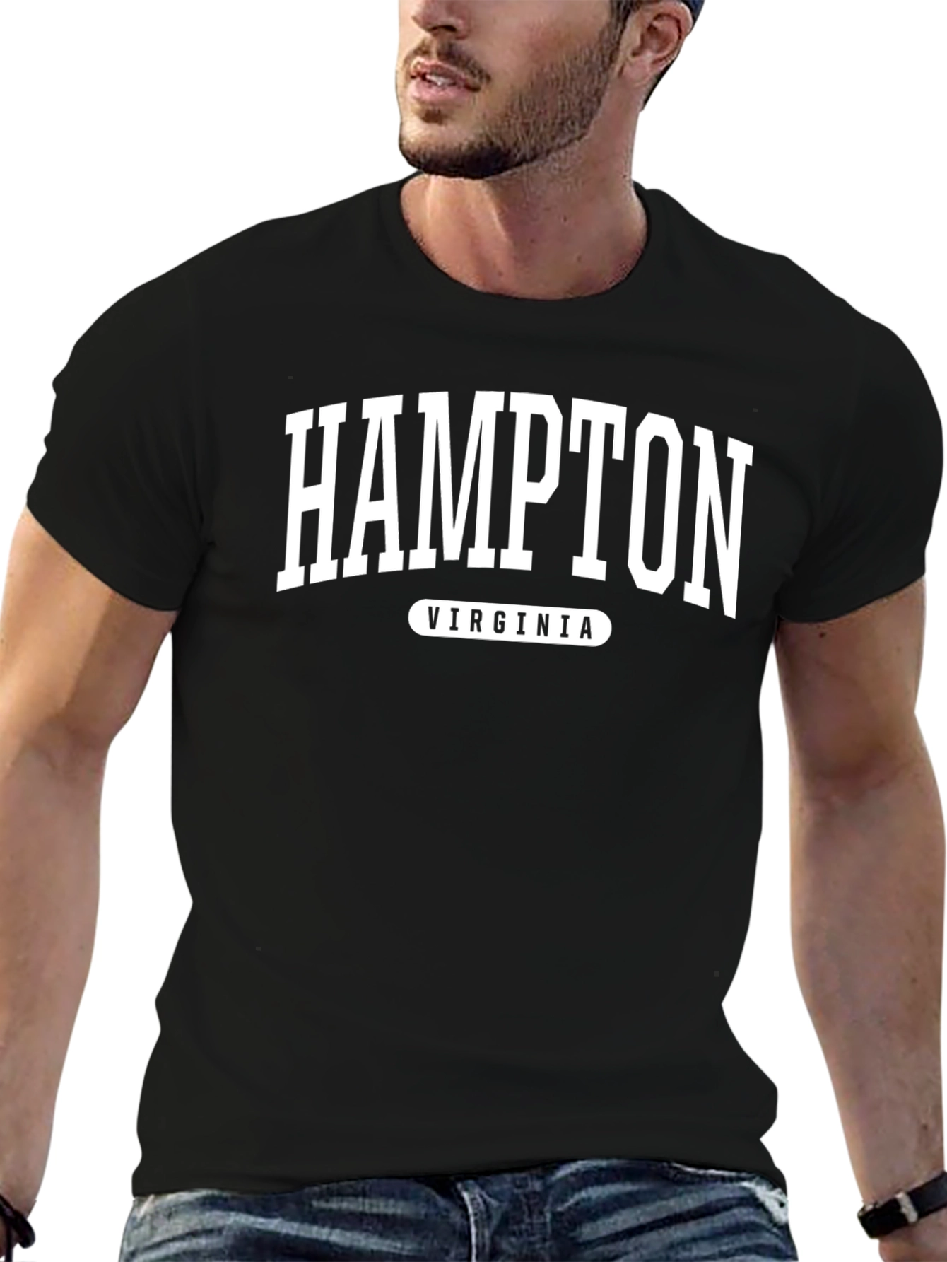 Hampton Virginia T-Shirt Black