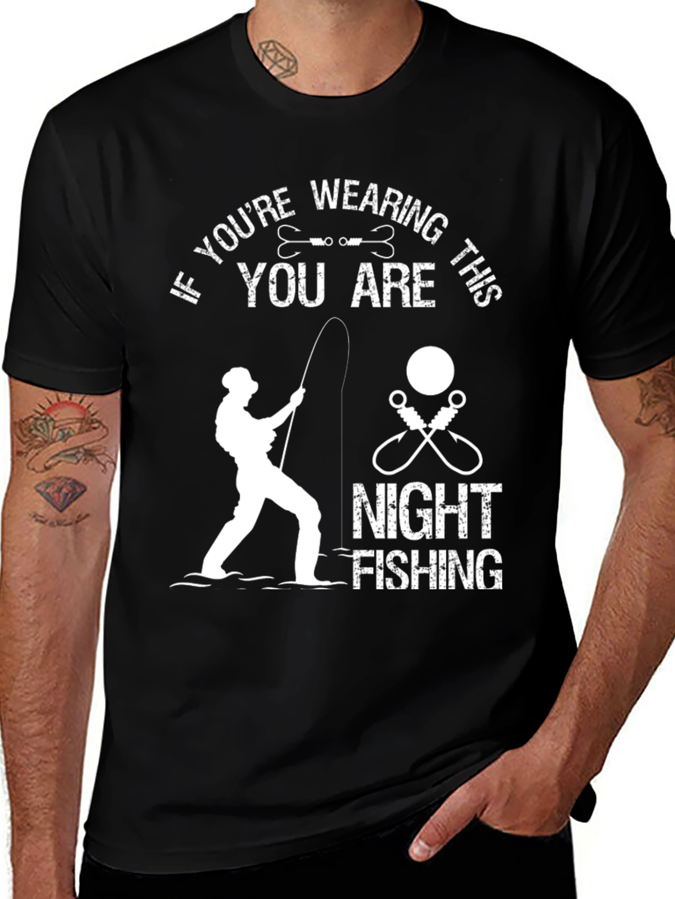 Night Fishing T-Shirt - Fisherman Tee