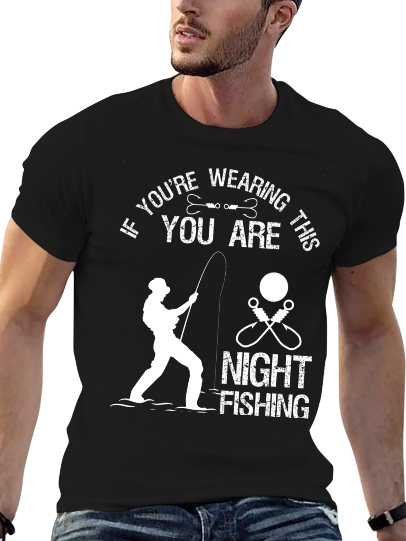 Night Fishing T-Shirt - Fisherman Tee