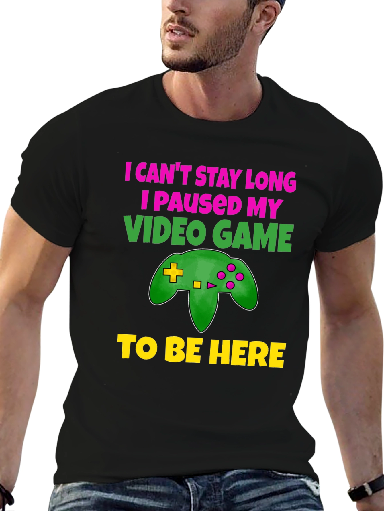 Gamer Humor T-Shirt: I Paused My Game!