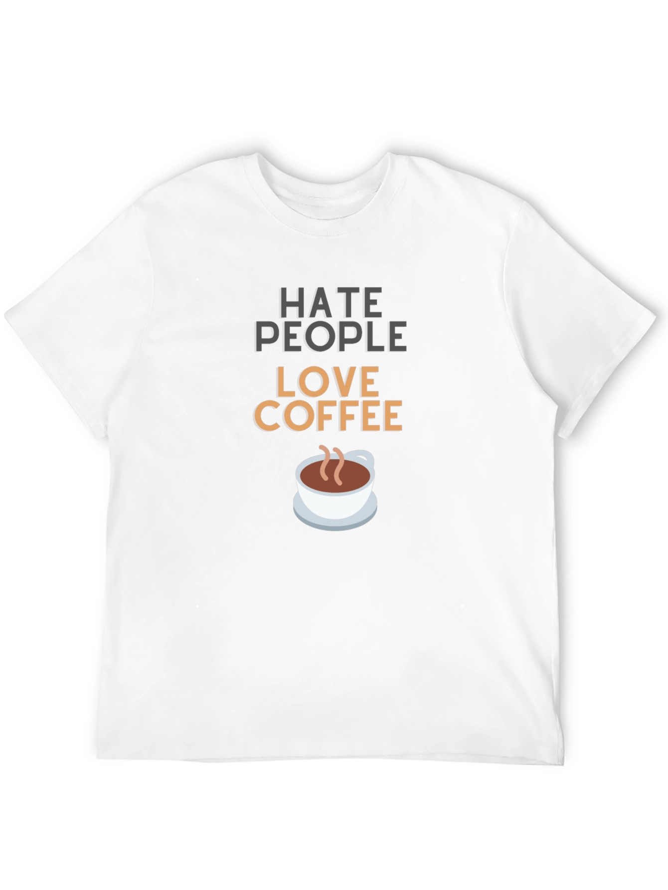 Hate People Love Coffee Graphic T-Shirt
