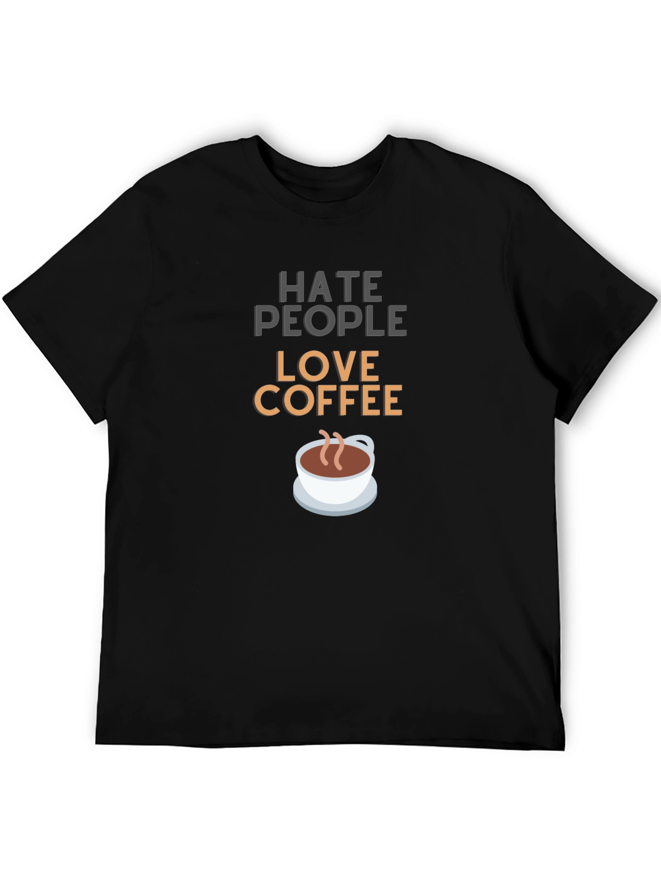 Hate People Love Coffee Graphic T-Shirt