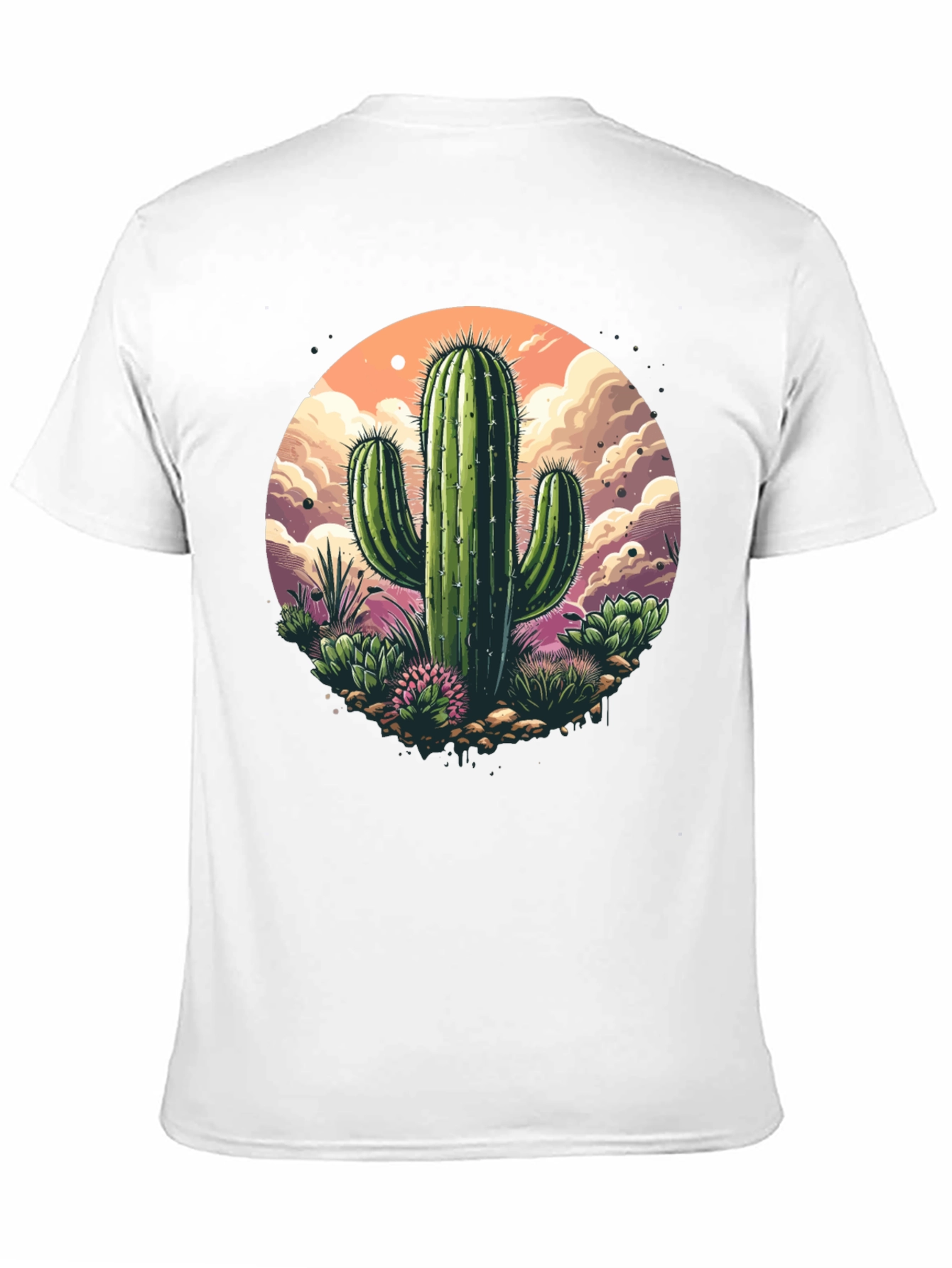 Cactus Graphic T-Shirt - Desert Scene