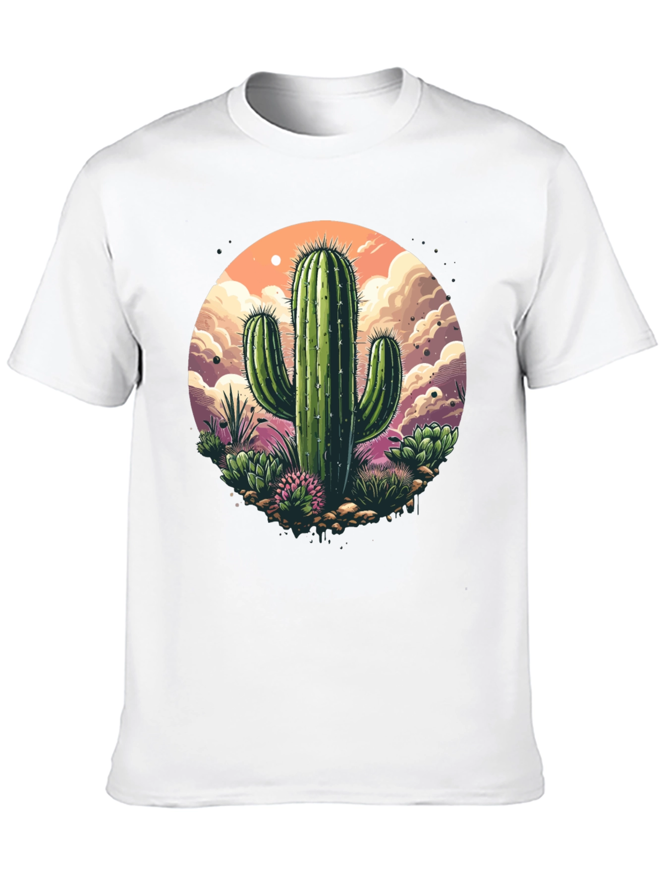 Cactus Graphic T-Shirt - Desert Scene