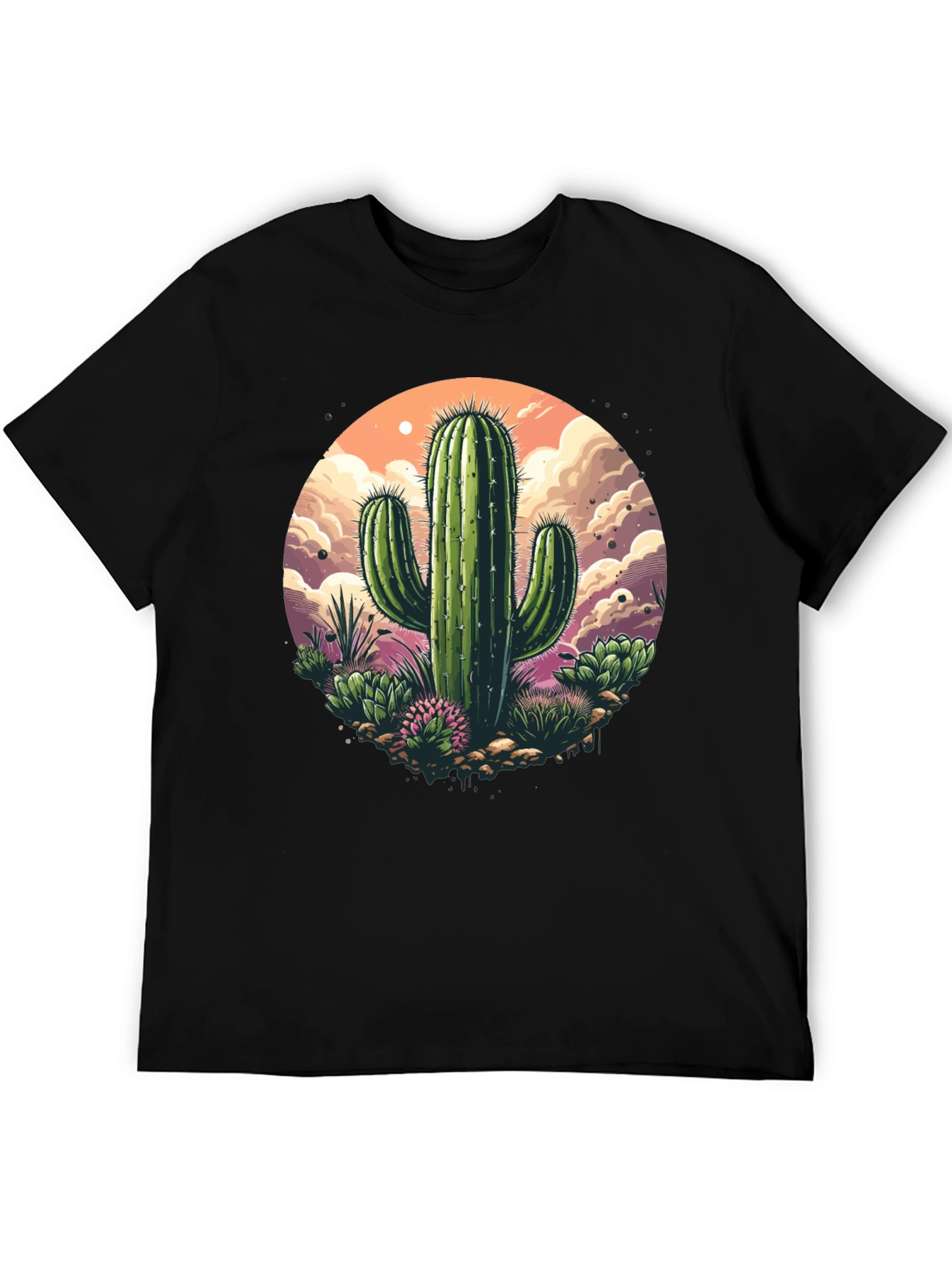 Cactus Graphic T-Shirt - Desert Scene