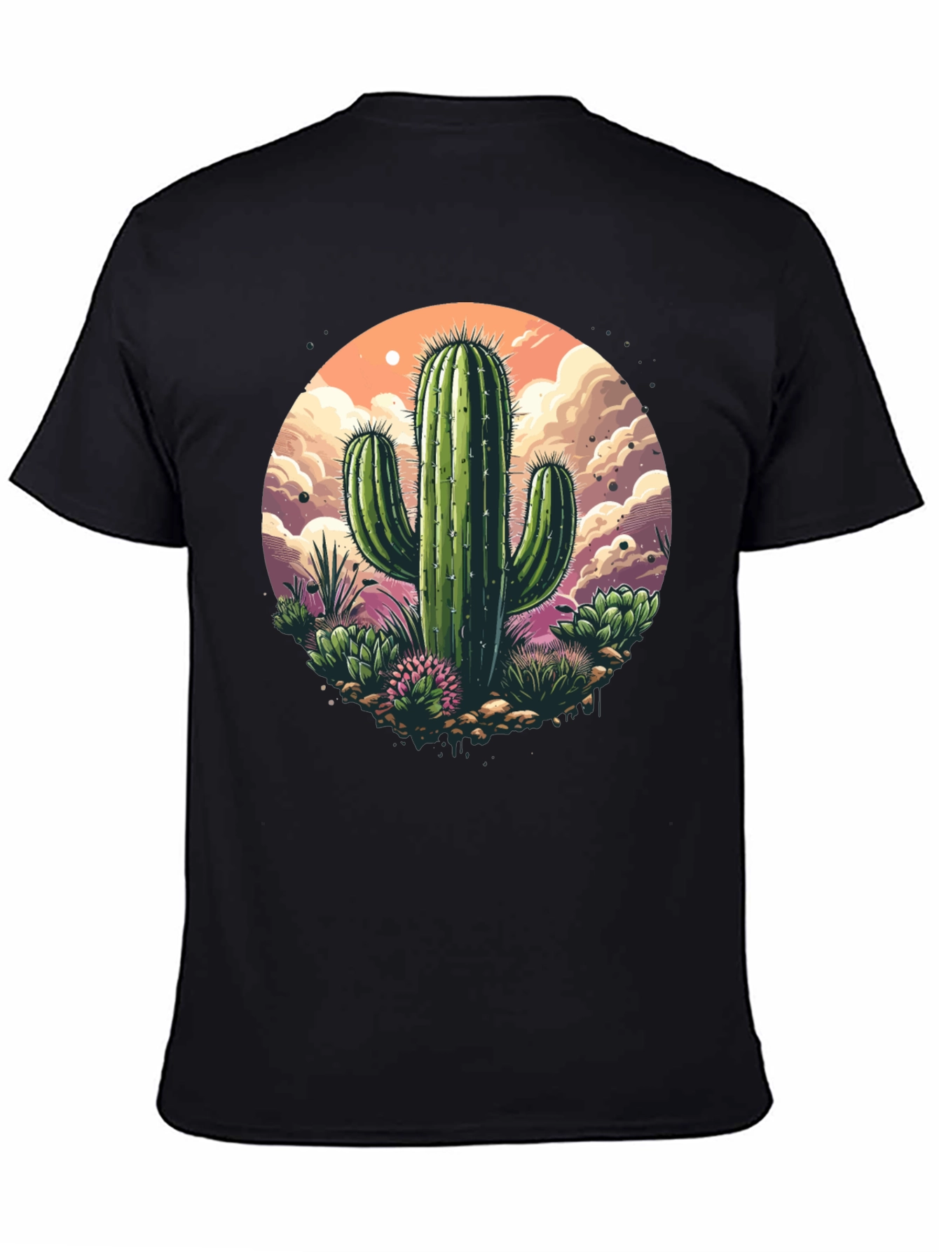 Cactus Graphic T-Shirt - Desert Scene