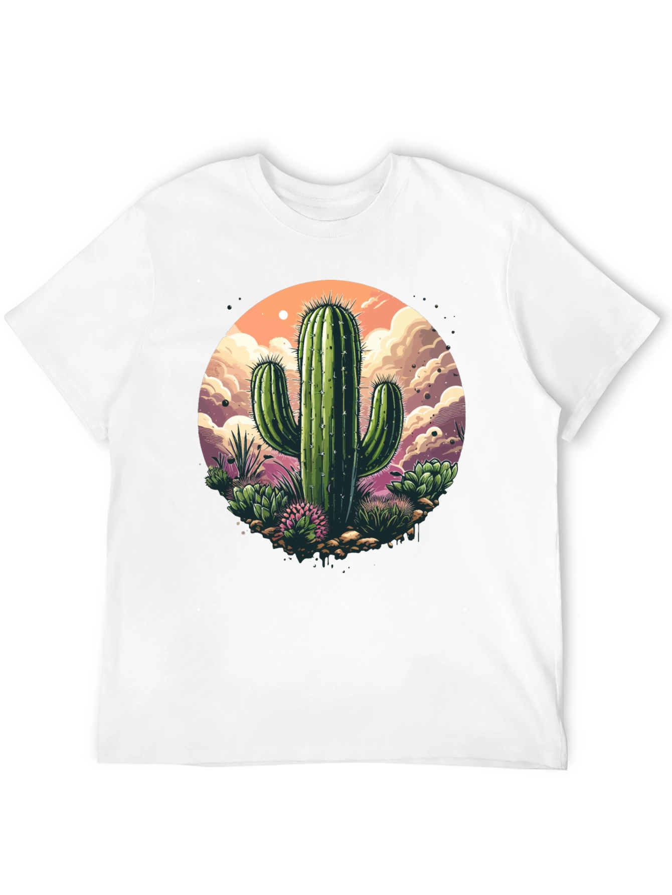 Cactus Graphic T-Shirt - Desert Scene