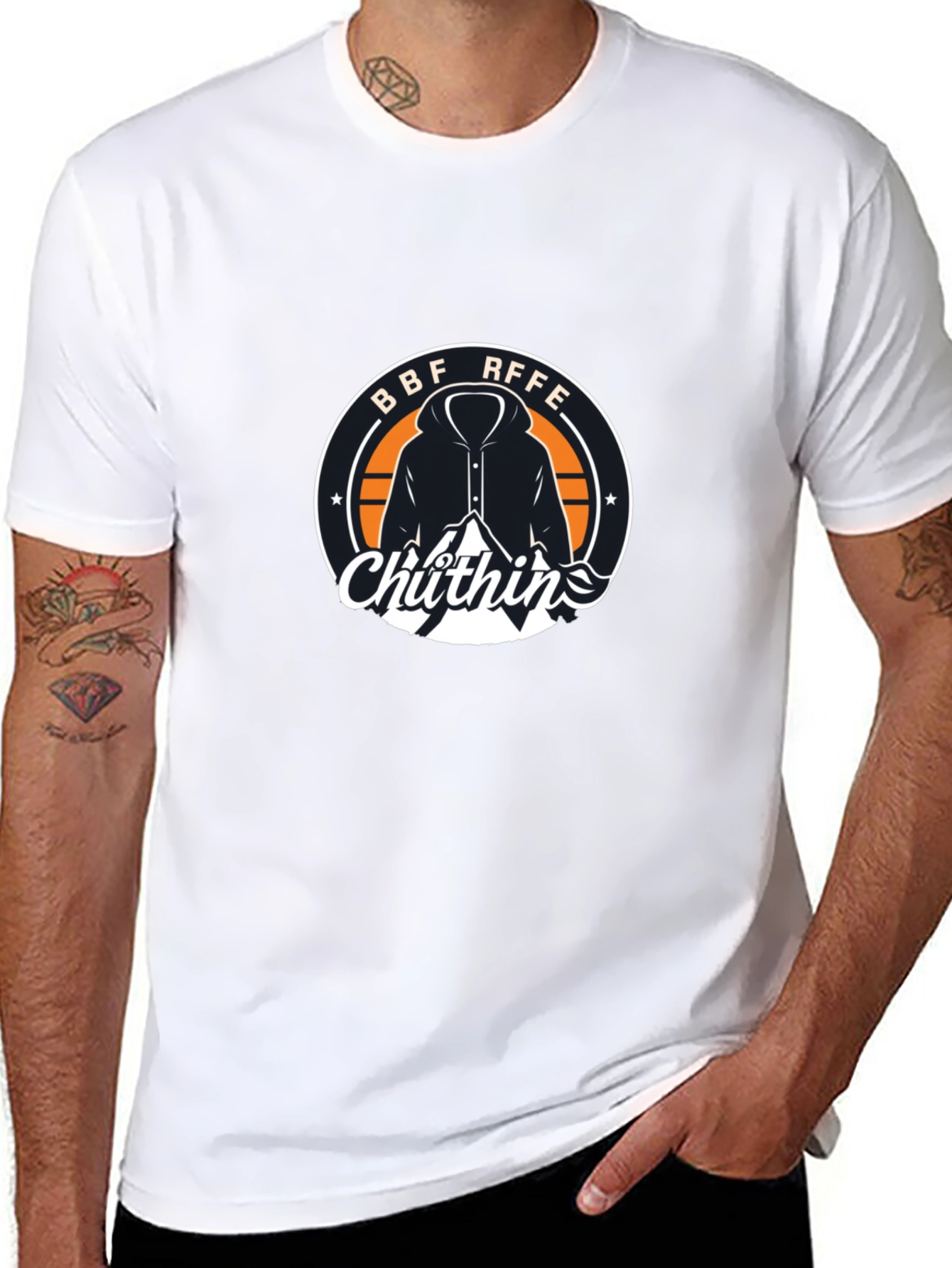 BFF ARFFE Chuthins Black T-Shirt - Stylish Graphic Tee