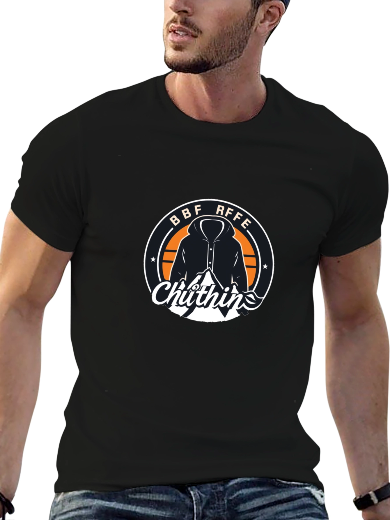 BFF ARFFE Chuthins Black T-Shirt - Stylish Graphic Tee
