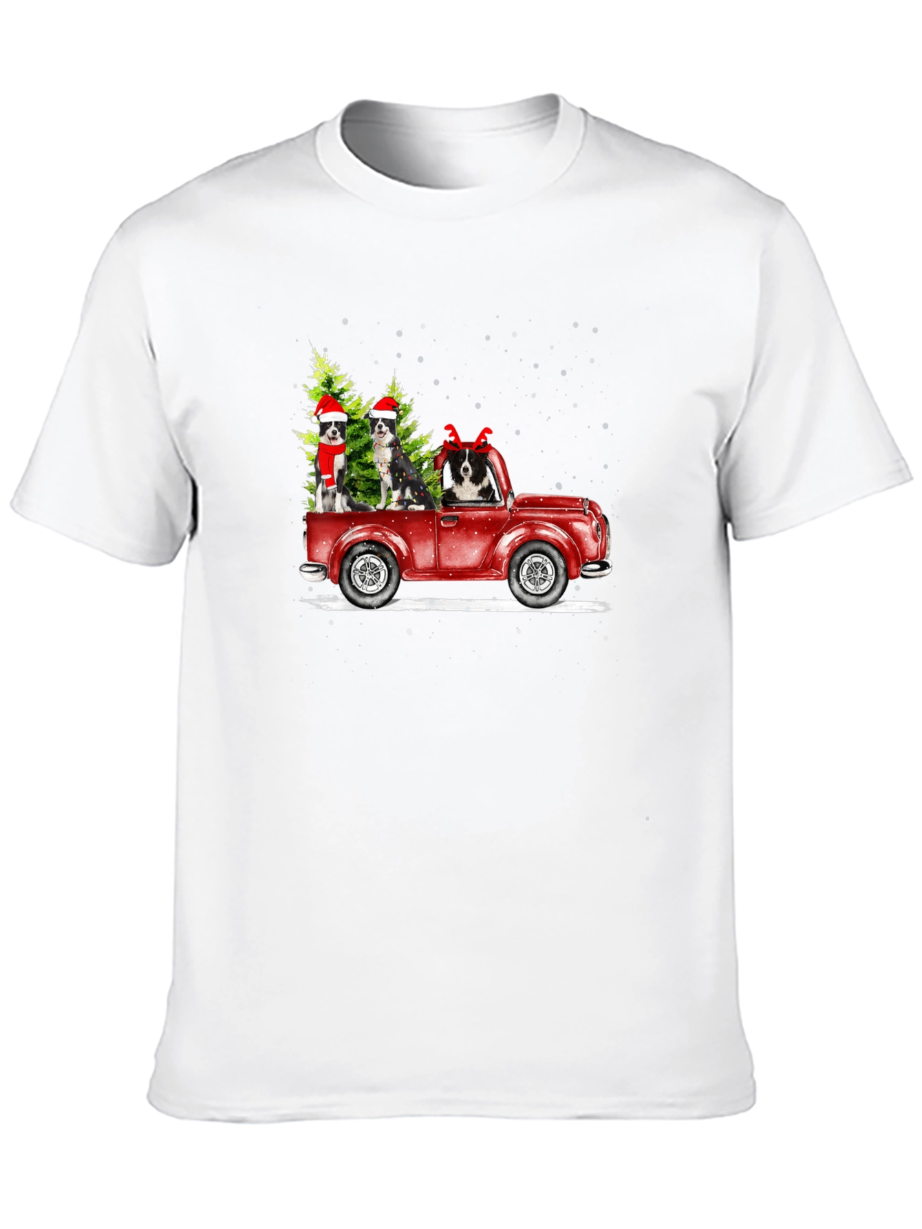 Holiday Dogs in Truck T-Shirt