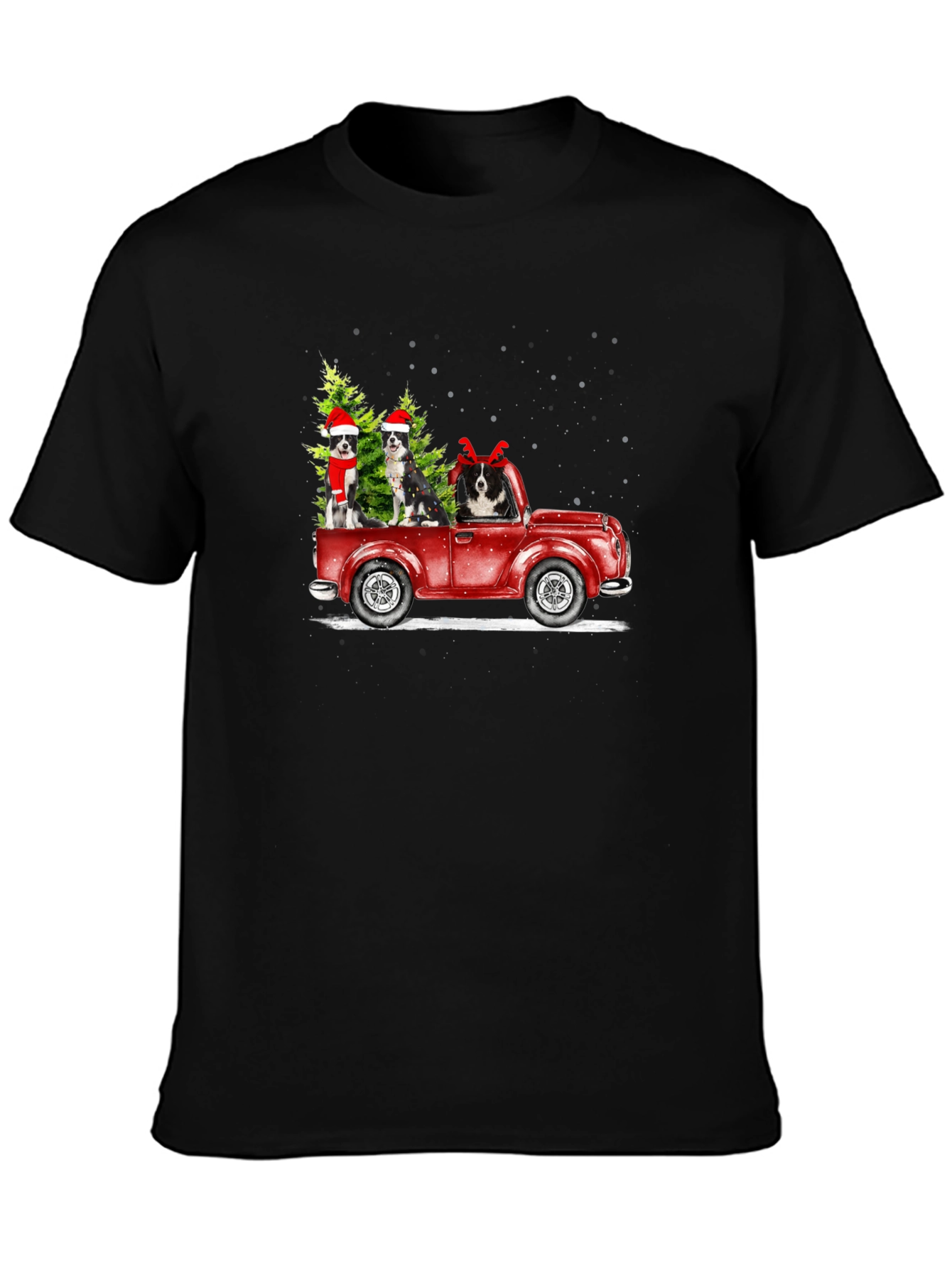 Holiday Dogs in Truck T-Shirt