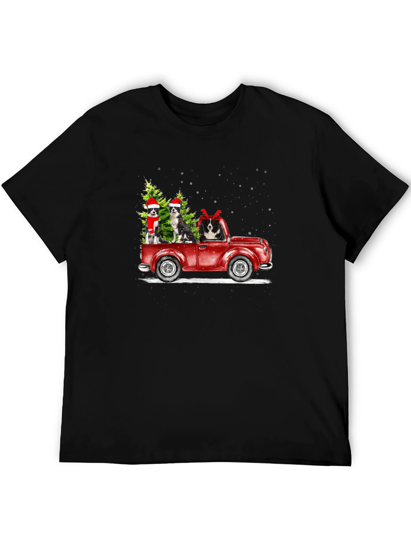 Holiday Dogs in Truck T-Shirt
