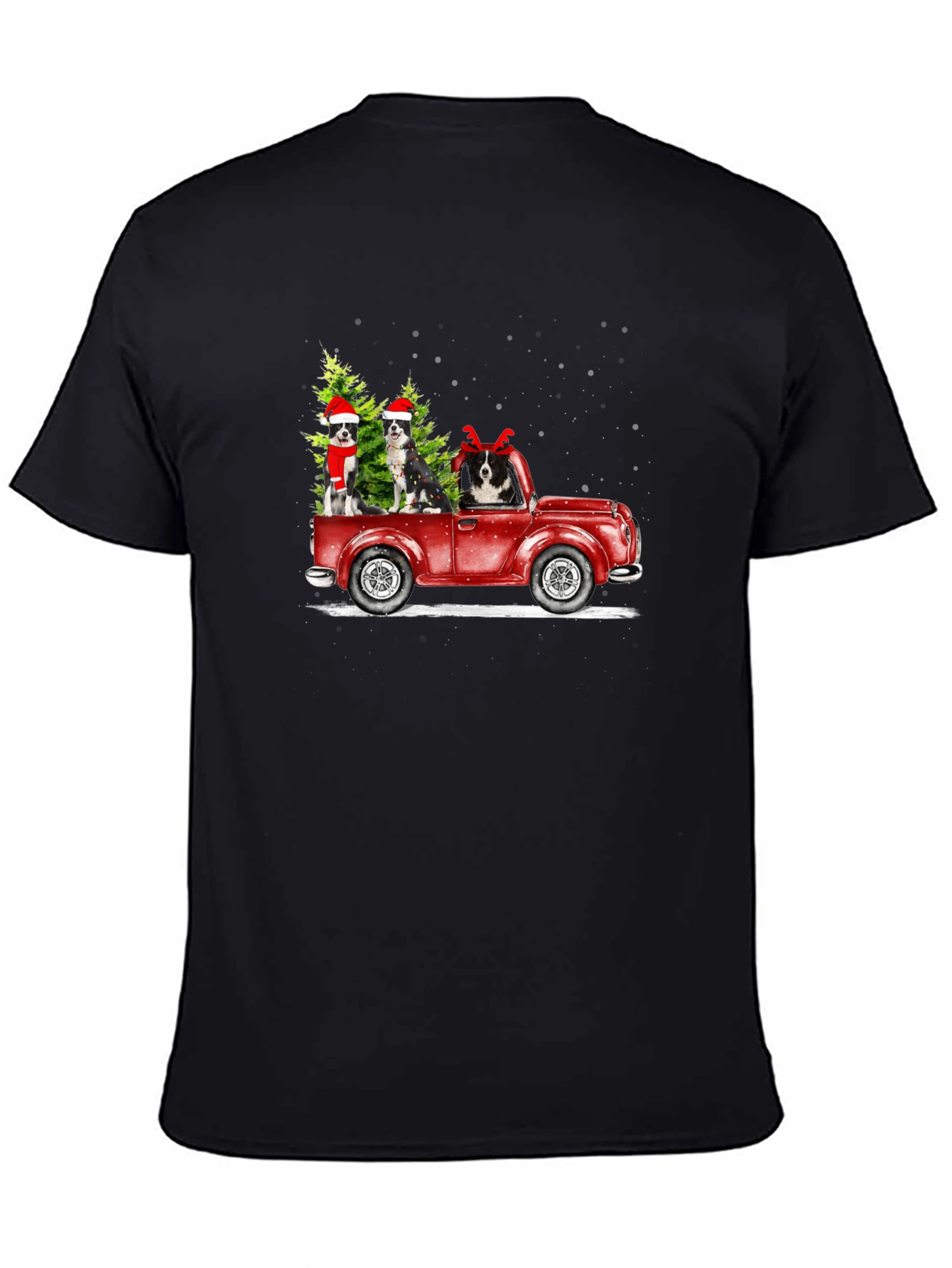 Holiday Dogs in Truck T-Shirt