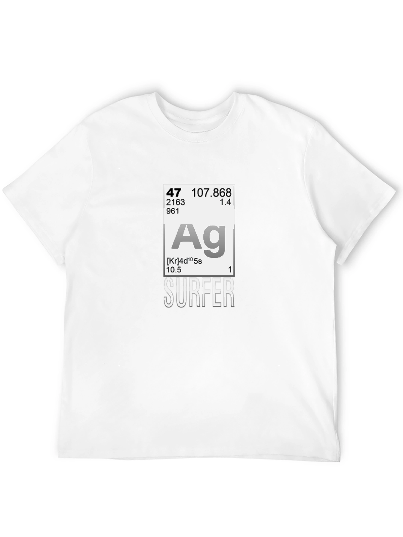Surfer Periodic Table T-Shirt - Chemistry Element Style