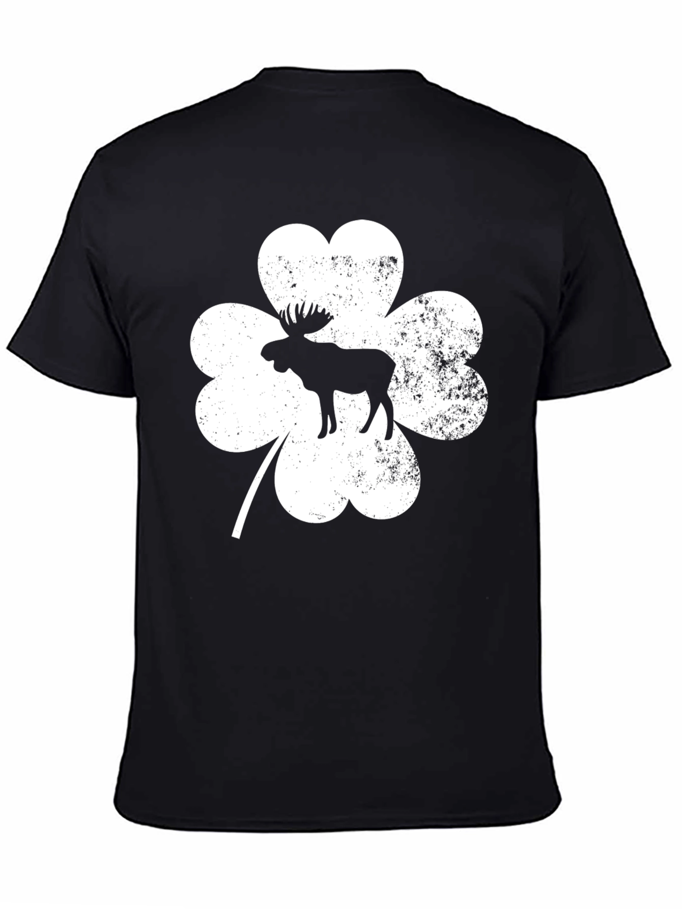 Moose Shamrock Graphic T-Shirt - St. Patricks Day Tee