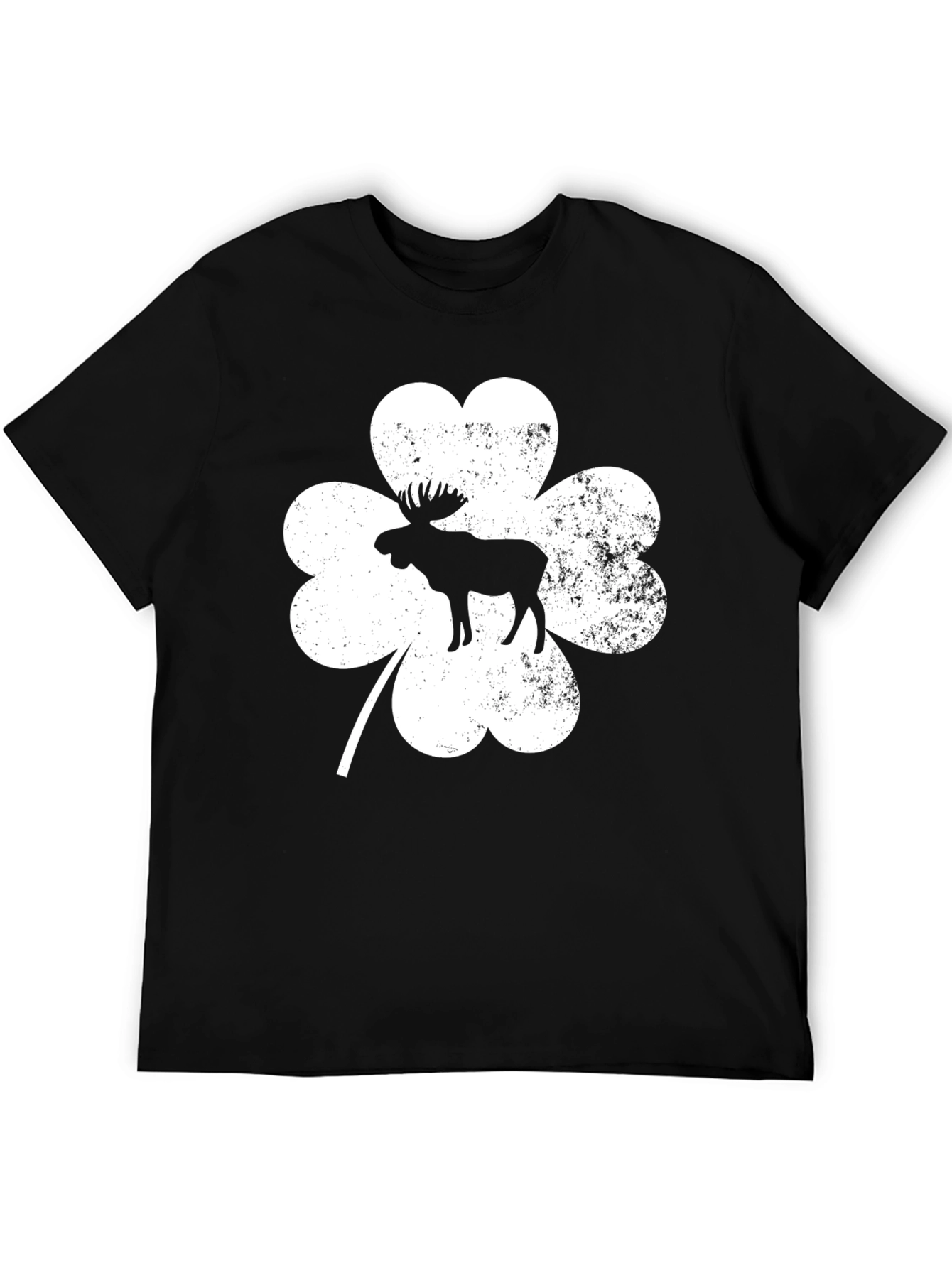 Moose Shamrock Graphic T-Shirt - St. Patricks Day Tee