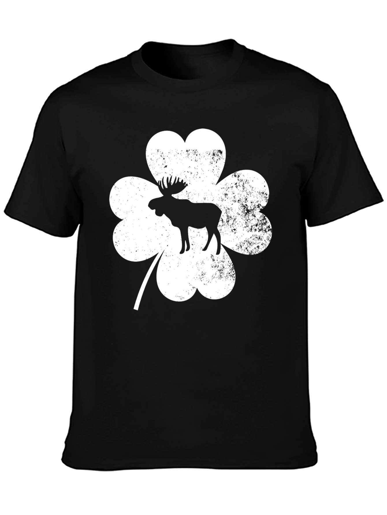 Moose Shamrock Graphic T-Shirt - St. Patricks Day Tee