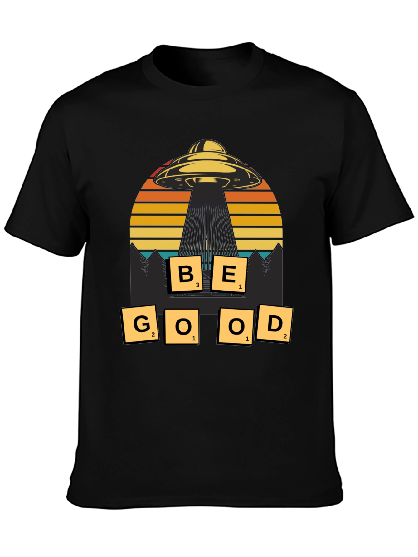 Be Good UFO Graphic T-Shirt - Sci-Fi Inspired Tee
