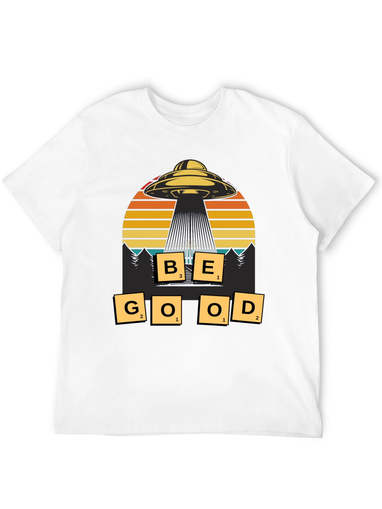 Be Good UFO Graphic T-Shirt - Sci-Fi Inspired Tee